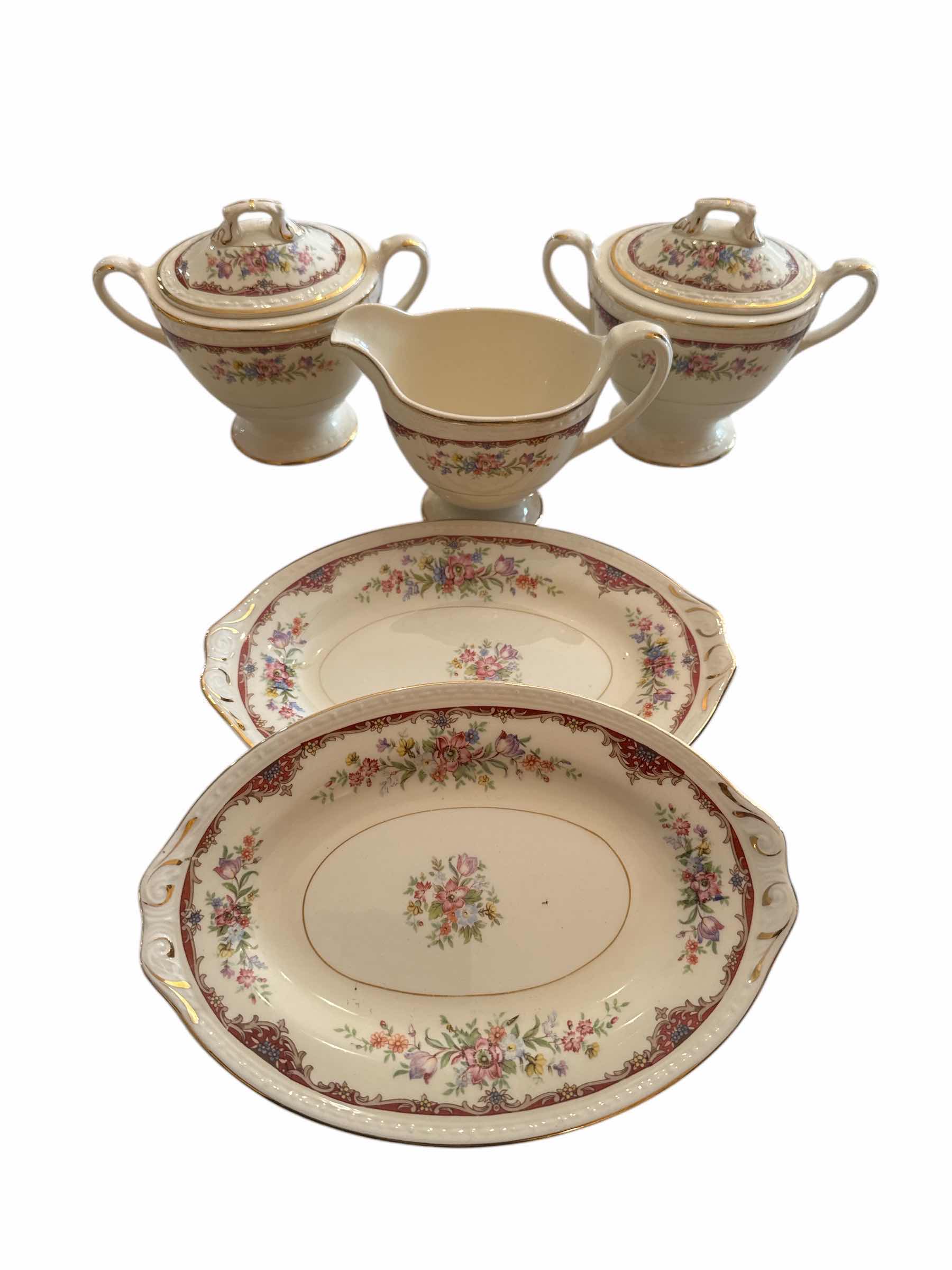 Photo 1 of 5 PIECES OF HOMER LAUGHLIN EGGSHELL GEORGIAN PORCELAIN DINNERWARE-PART OF LARGER SET (SOLD SEPARATELY).