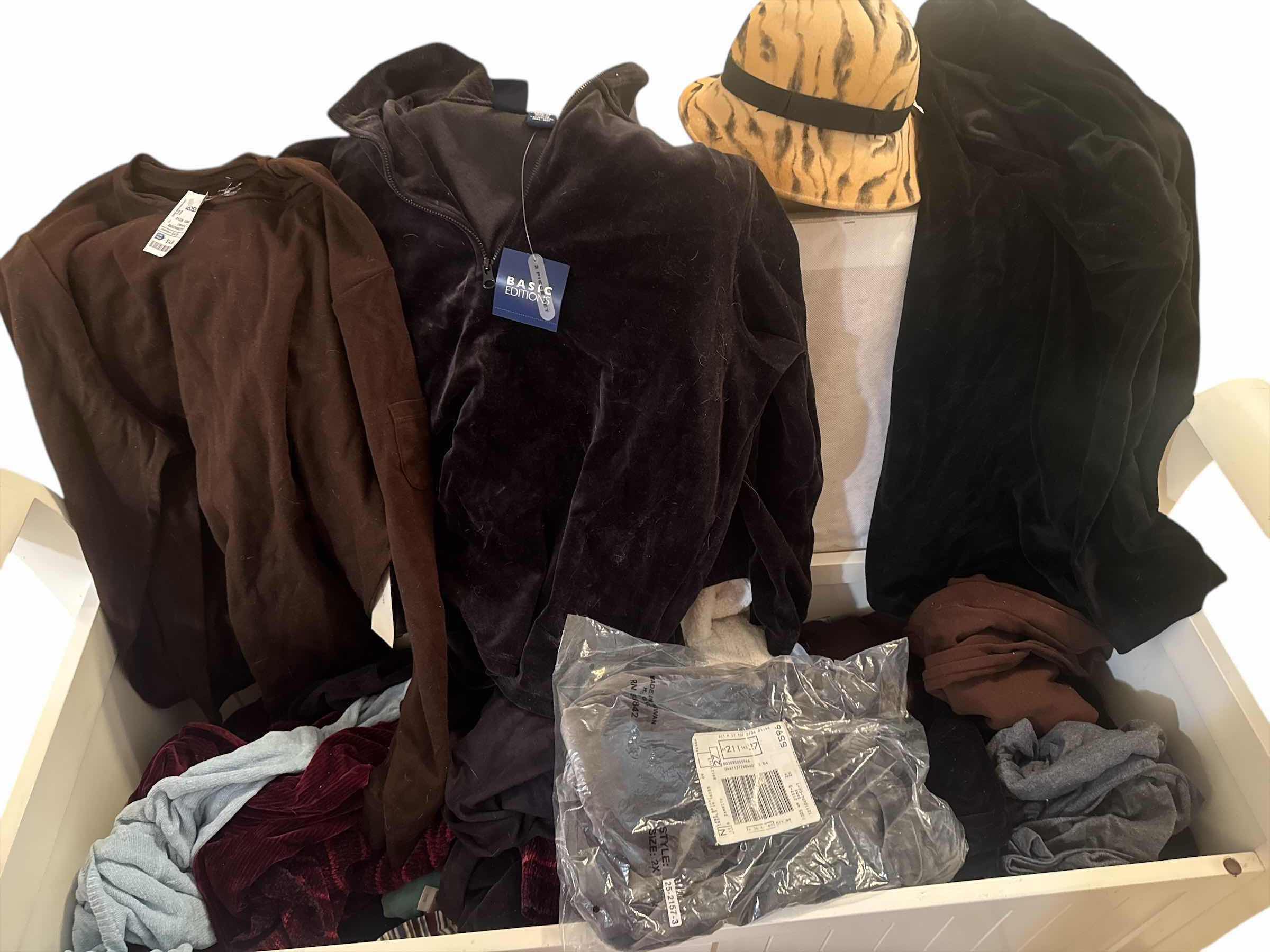 Photo 1 of 2 BAGS OF WOMENS CLOTHING SIZE VARIES XL & 2XL