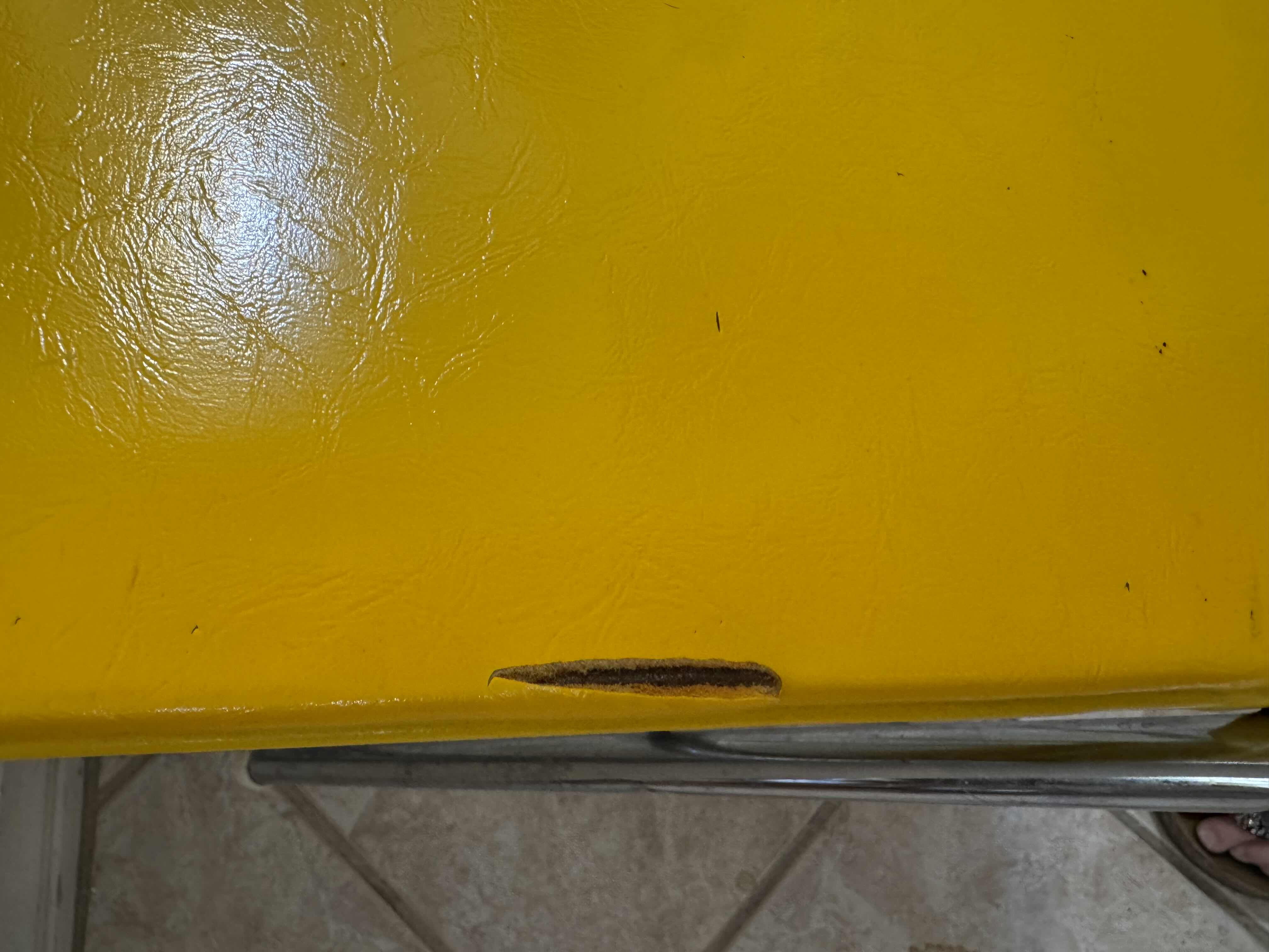 Photo 4 of 4 VINTAGE YELLOW COSCO FOLDING CHAIRS