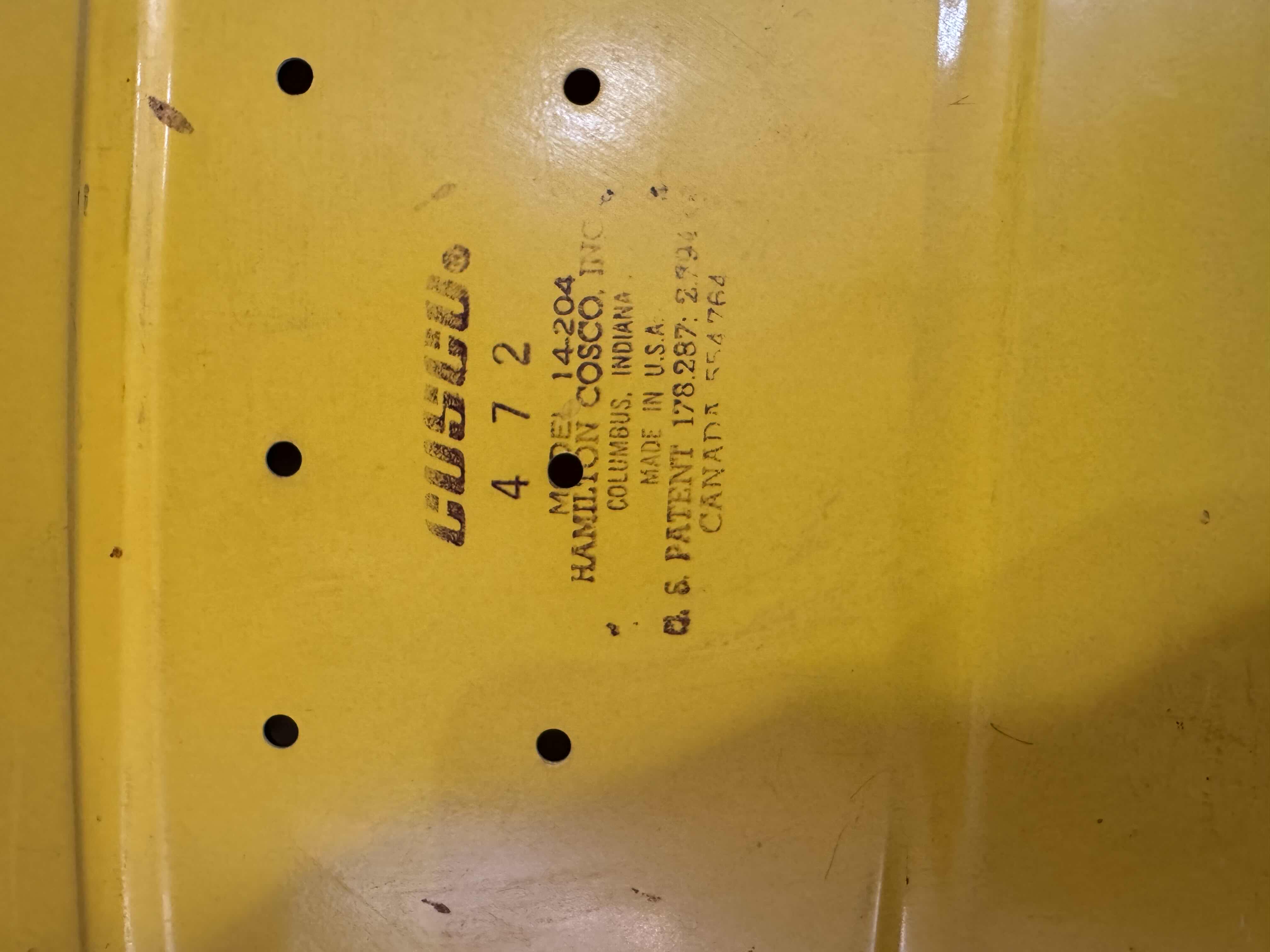 Photo 1 of 4 VINTAGE YELLOW COSCO FOLDING CHAIRS