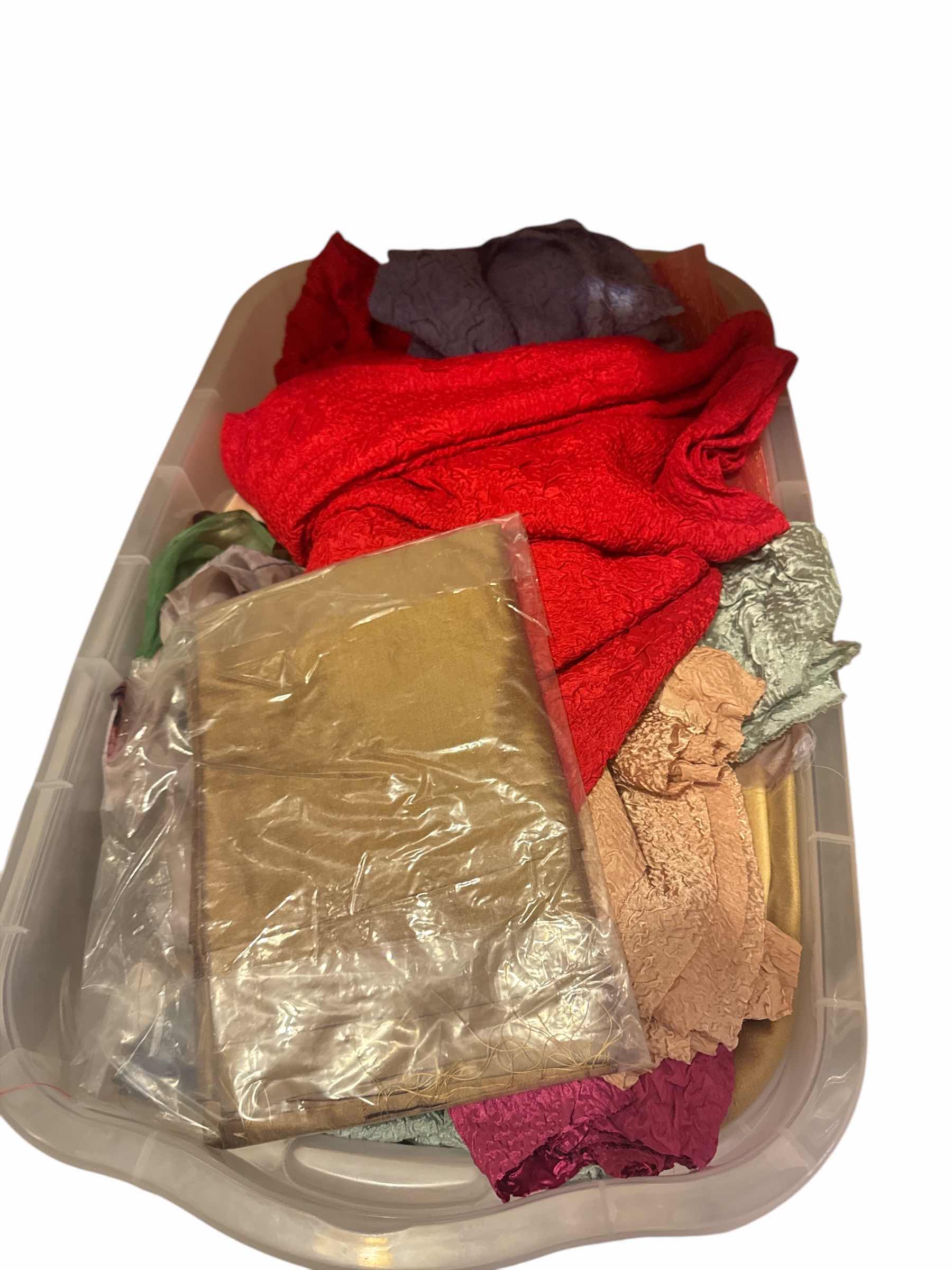 Photo 1 of 66 QT TOTE OF FABRIC