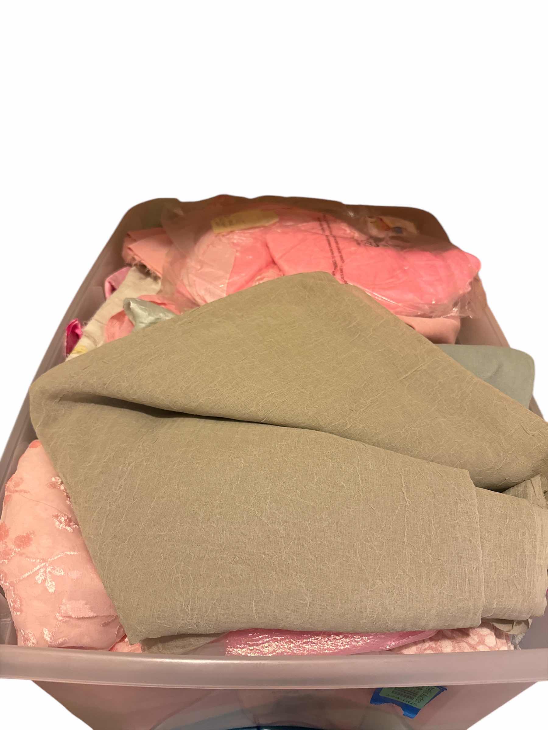 Photo 1 of 54 QT TOTE OF FABRIC