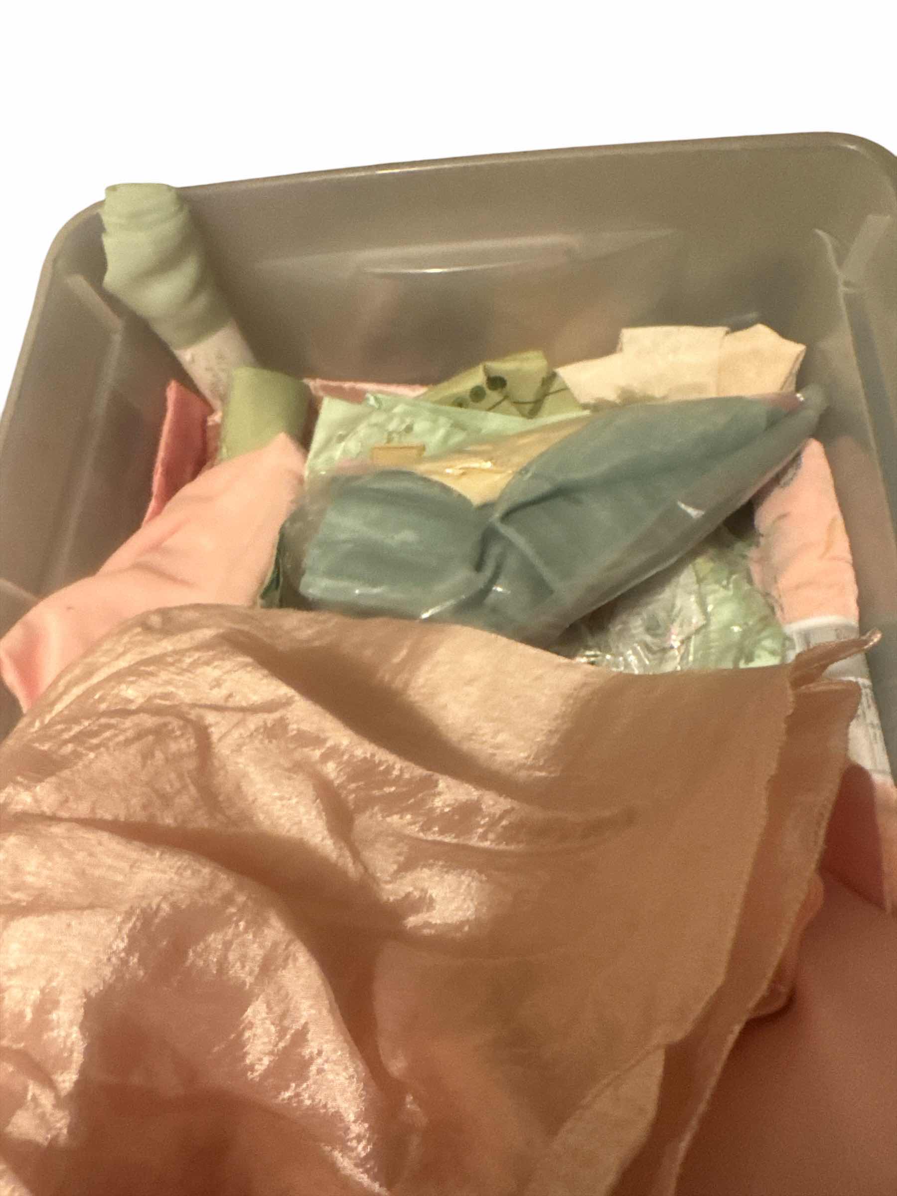 Photo 1 of 54 QT TOTE OF FABRIC