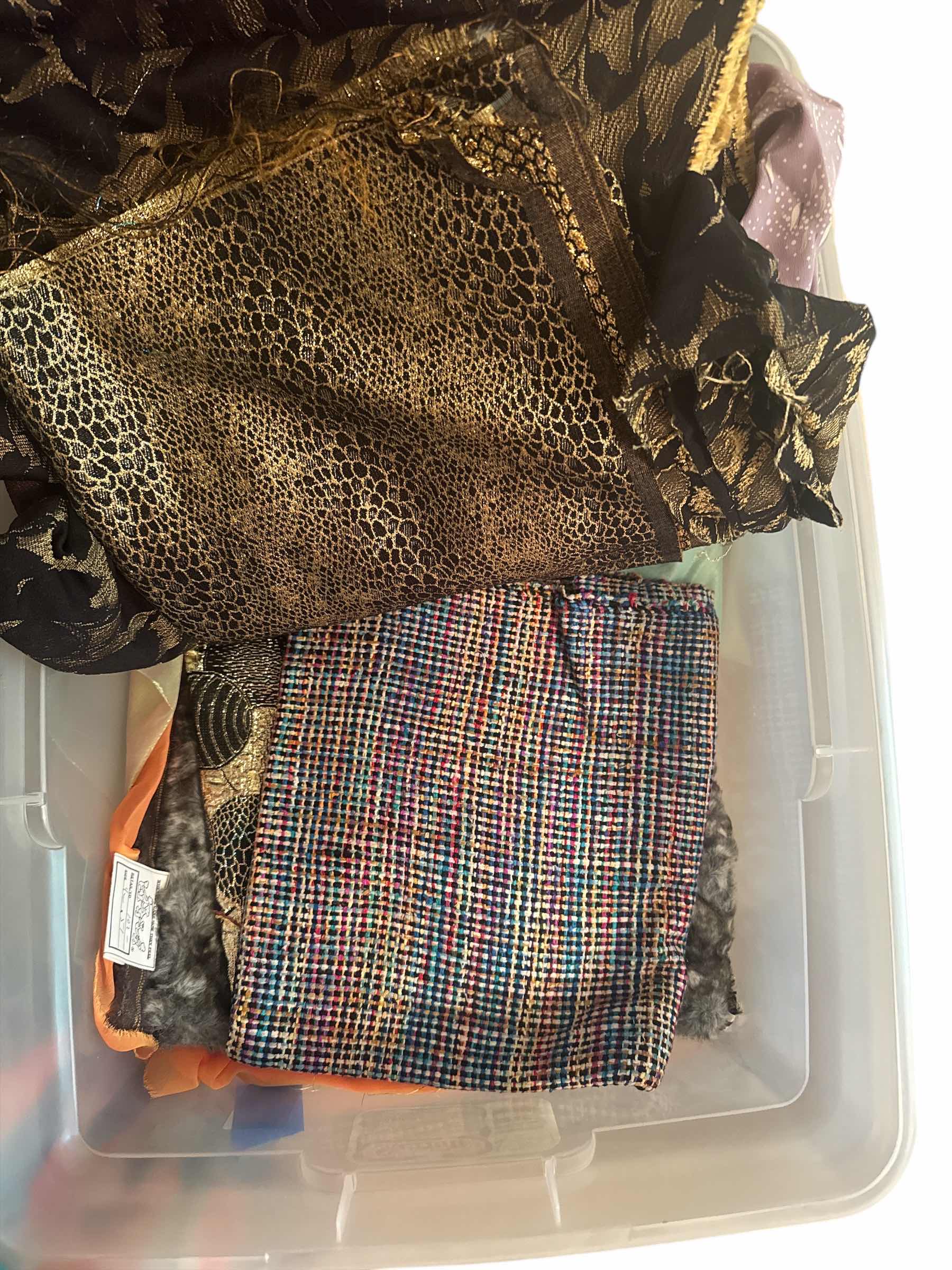 Photo 1 of 58 QT TOTE OF FABRIC