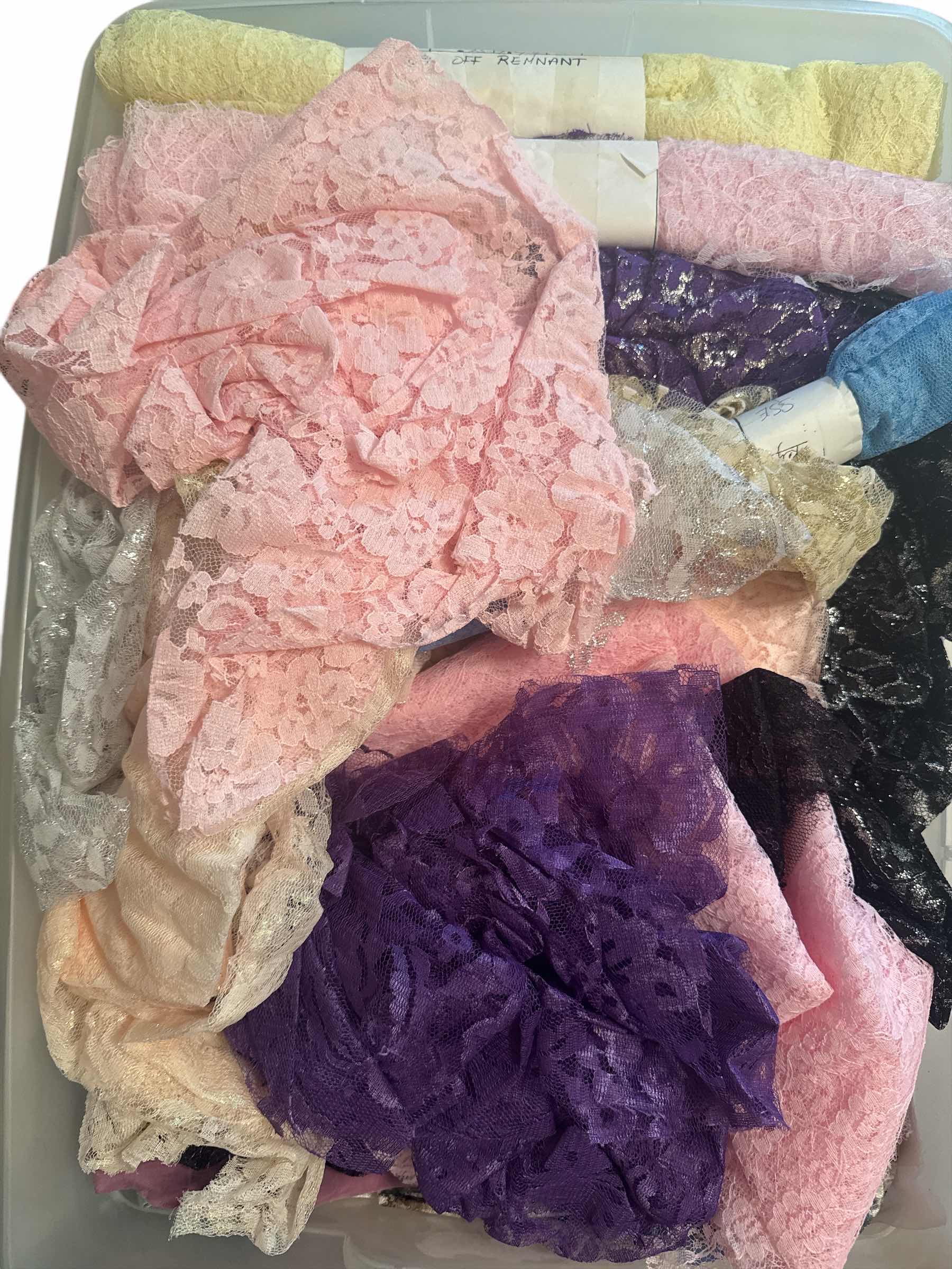 Photo 1 of 58 QT TOTE OF FABRIC