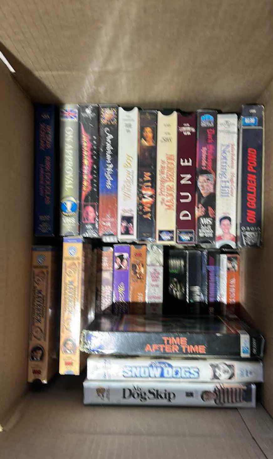 Photo 1 of CONTENTS OF BOX ASSORTED VHS
