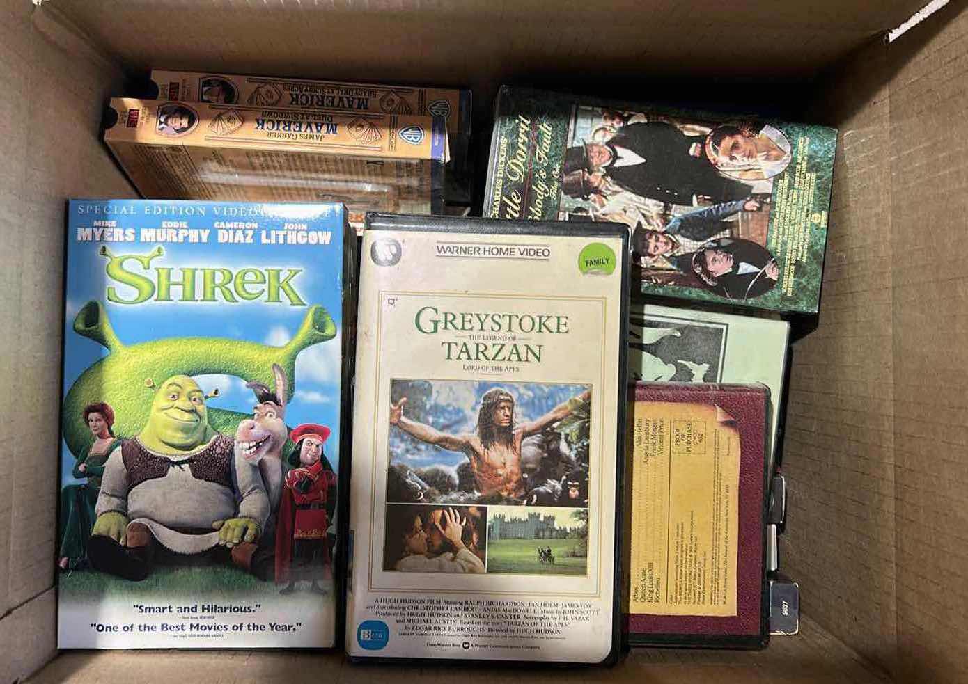 Photo 1 of CONTENTS OF BOX ASSORTED VHS