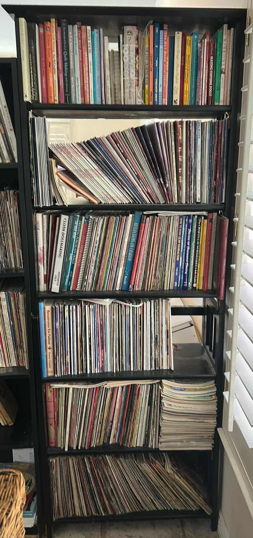 Photo 1 of CONTENTS OF  6 SHELVES CRAFTING BOOKS , SHELF INCLUDED