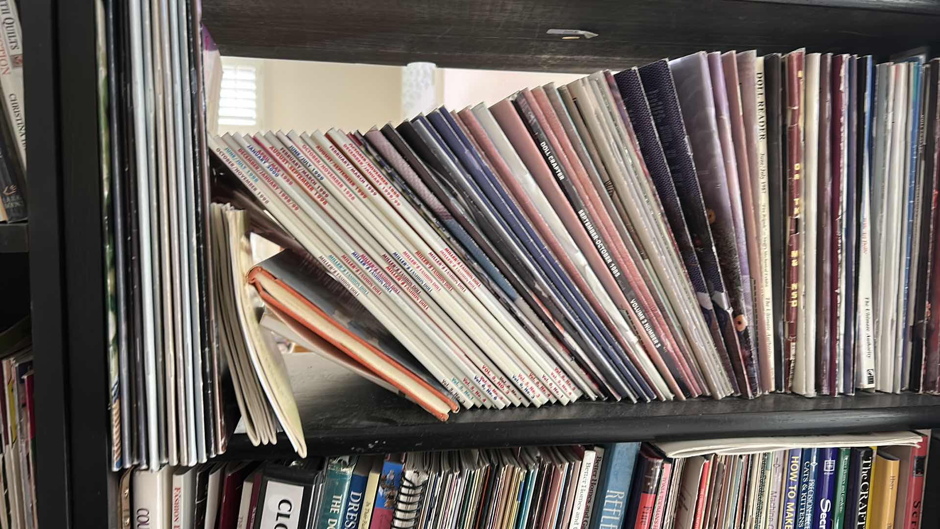 Photo 1 of CONTENTS OF  6 SHELVES CRAFTING BOOKS , SHELF INCLUDED