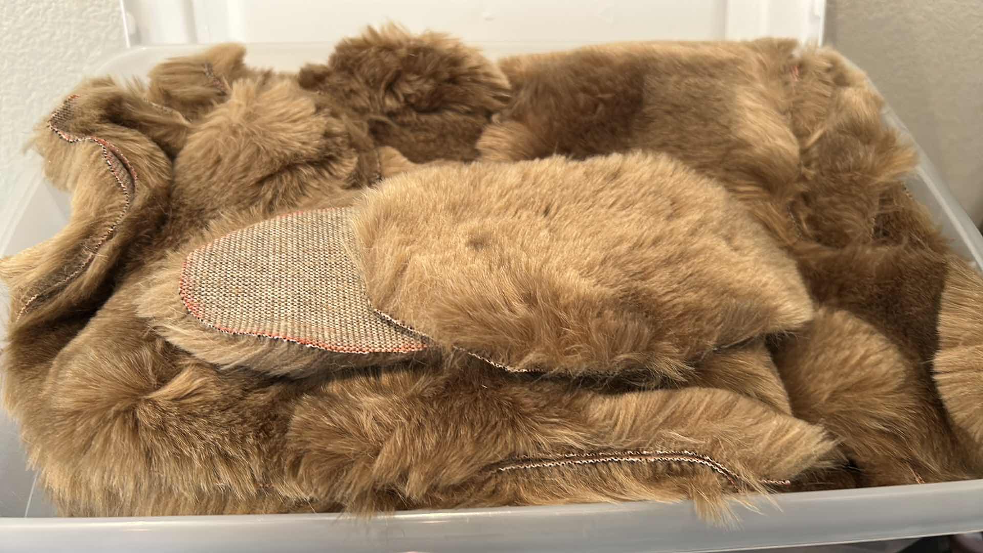 Photo 1 of CONTENTS OF 3 DRAWERS ASSORTED FURRY MATERIAL