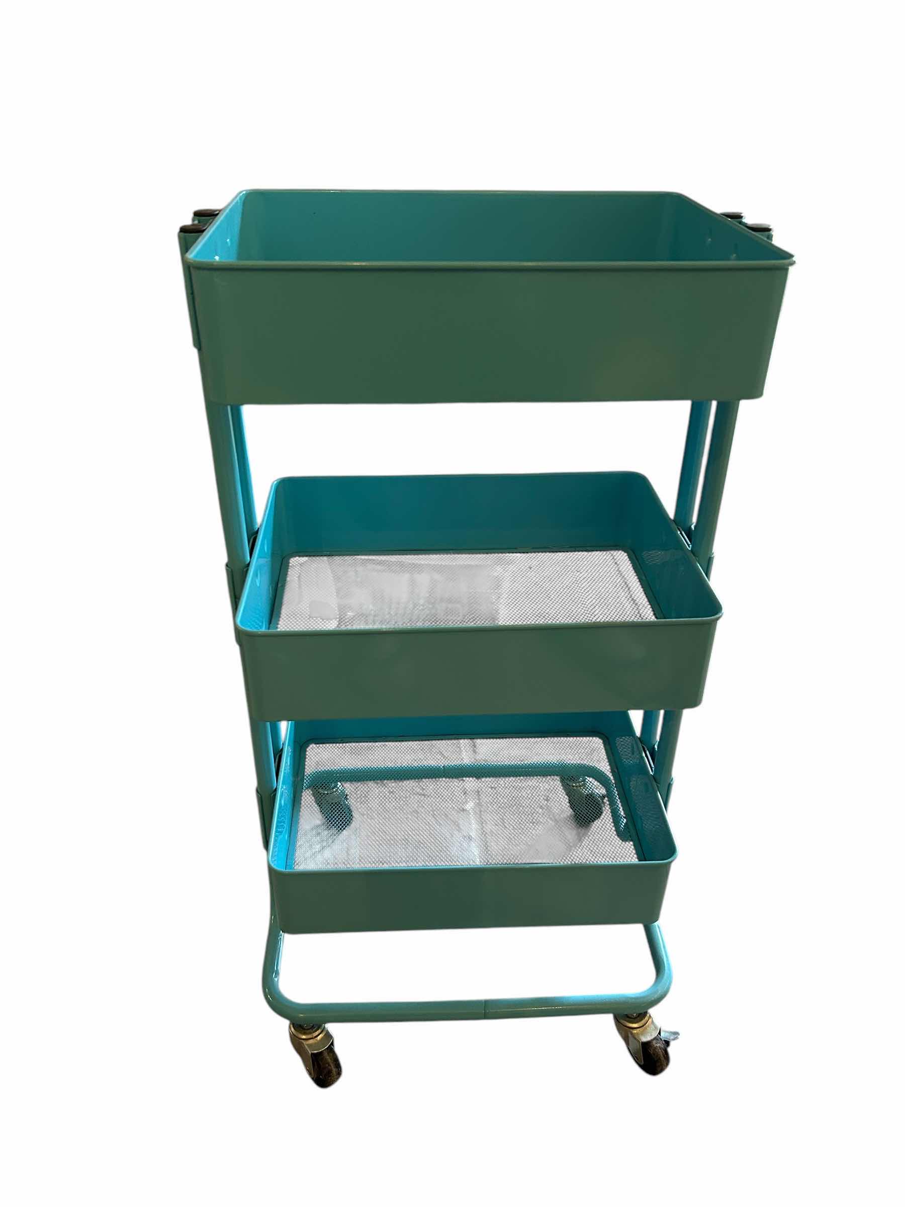 Photo 1 of AQUA ROLLING 3 TIER UTILITY CART 15” X 32”