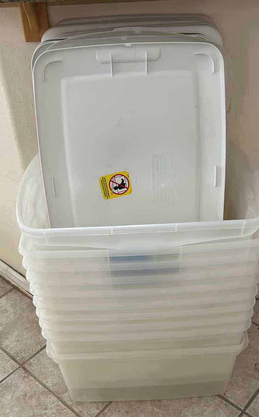 Photo 1 of 10- PLASTIC CONTAINERS 23” X 16”