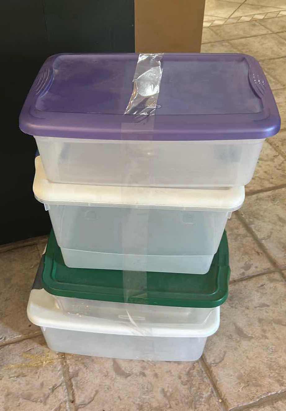 Photo 1 of 4- ASSORTED PLASTIC CONTAINERS