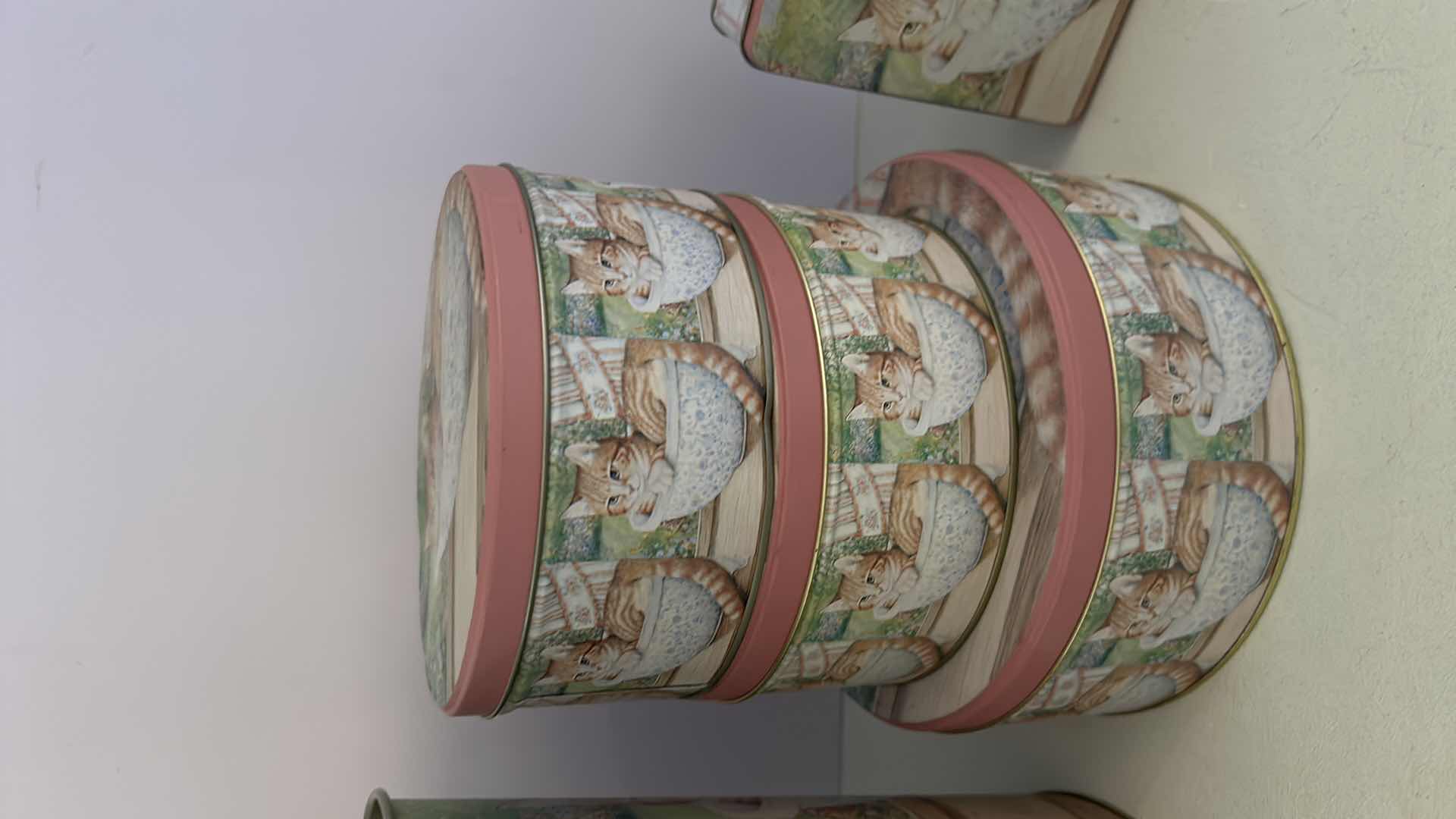 Photo 1 of 4- CAT TINS WASTE BASKET