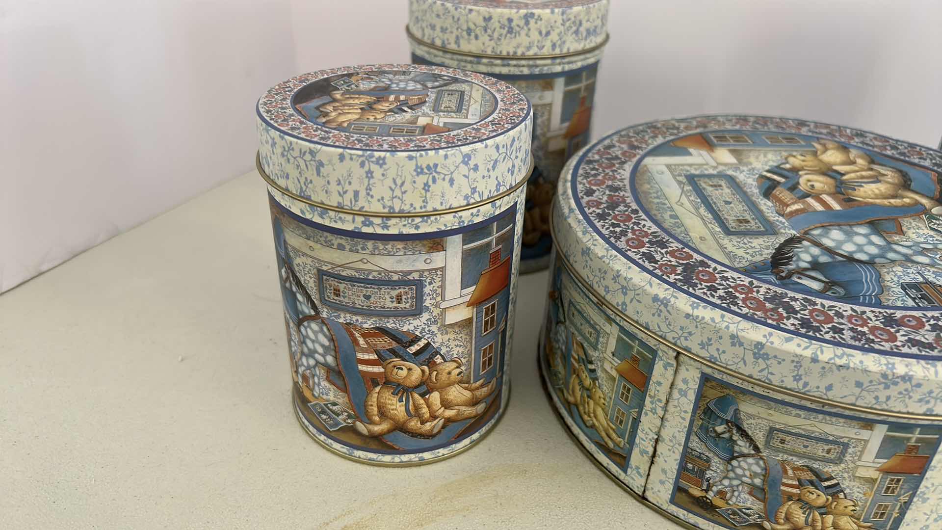 Photo 1 of 4- ASSORTED BEAR TINS