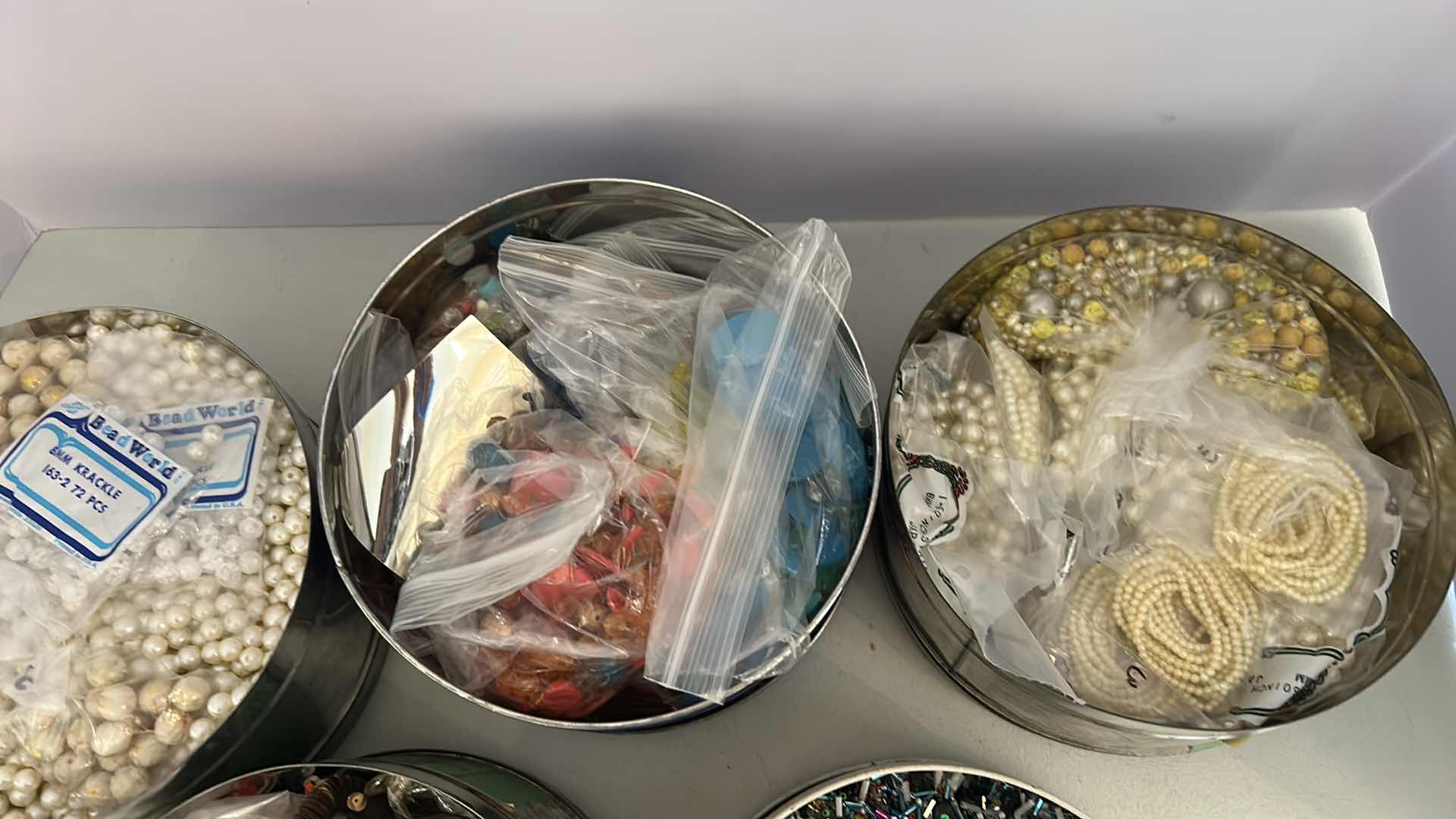 Photo 1 of 5- TINS ASSORTED CRAFT BEADS