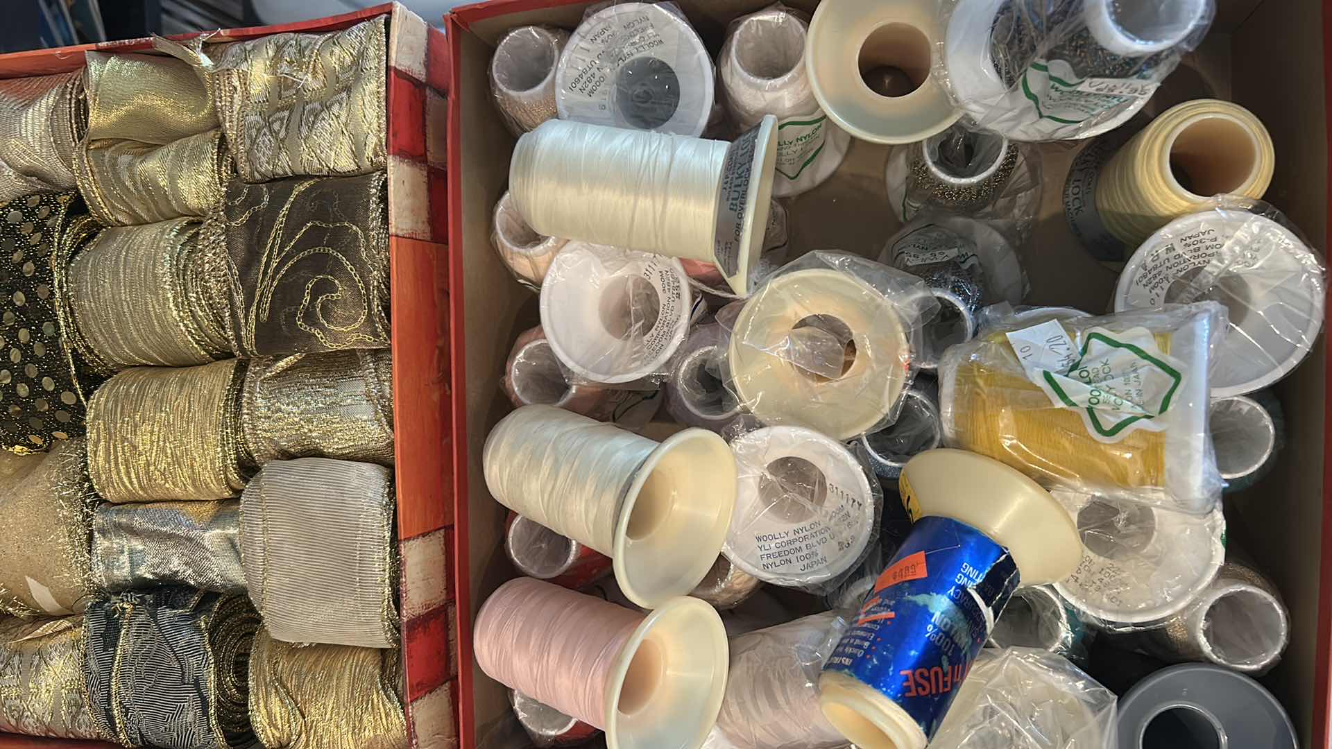 Photo 1 of 2 -BOXES RIBBON WOOLY NYLON