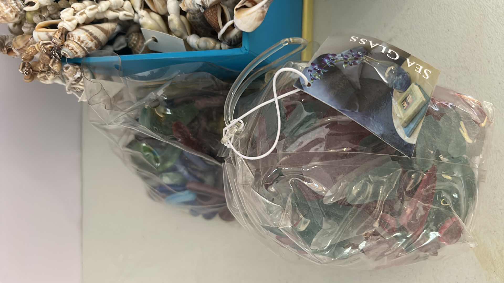 Photo 3 of ASSORTED SHELL NECKLACES SEA GLASS STONES