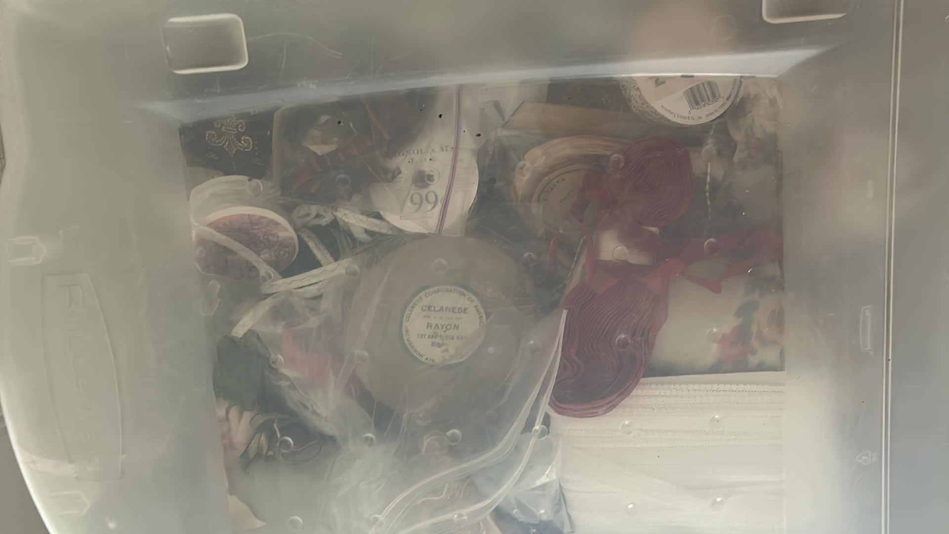 Photo 1 of 2 PLASTIC CONTAINERS OF CRAFTING SUPPLIES