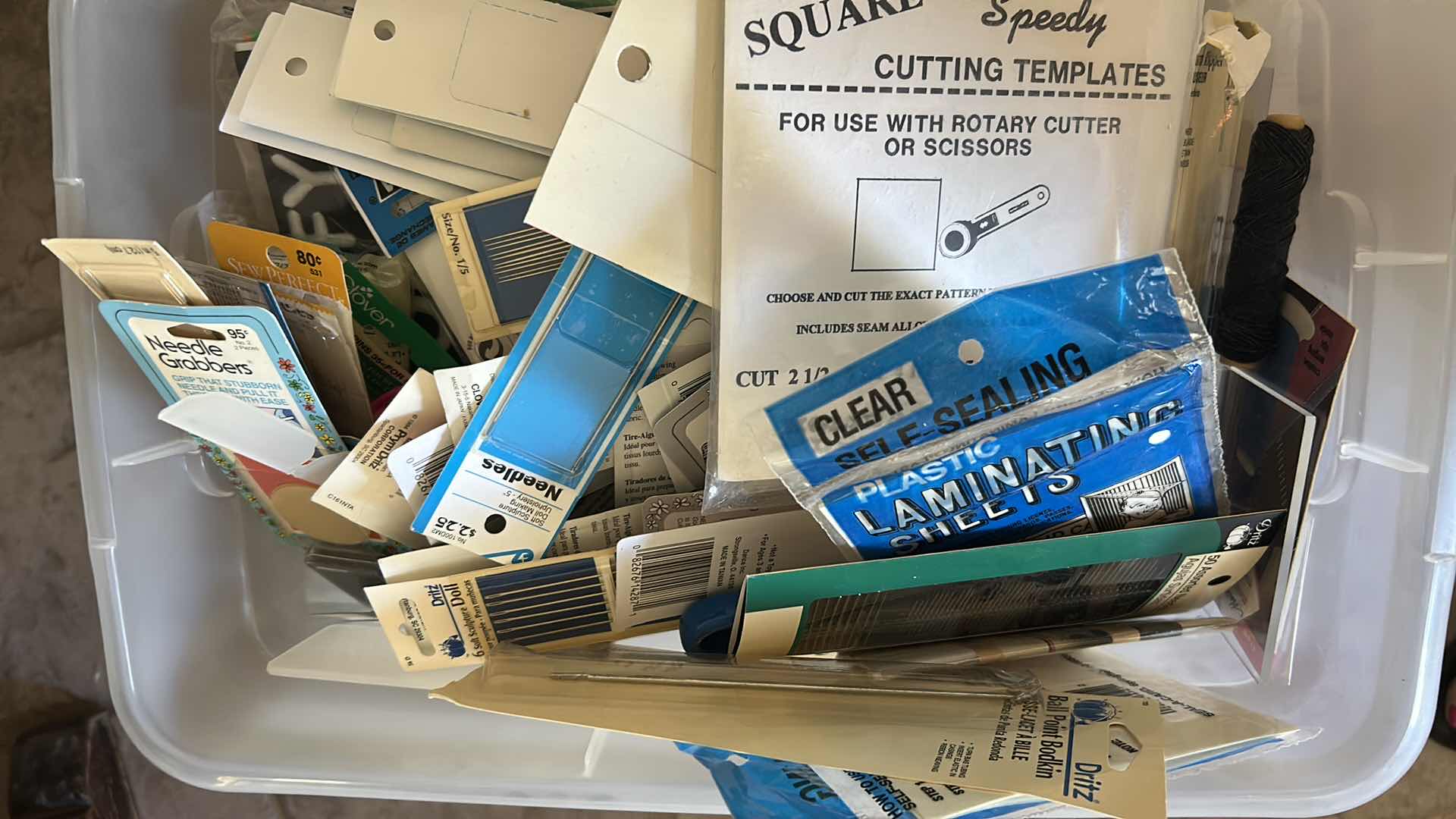 Photo 1 of 3 -CONTAINER CRAFTING SUPPLIES