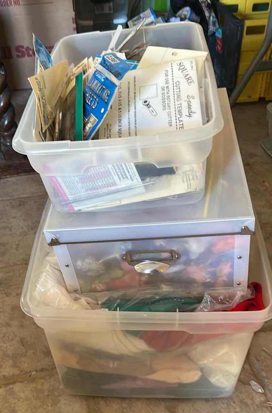 Photo 1 of 3 -CONTAINER CRAFTING SUPPLIES