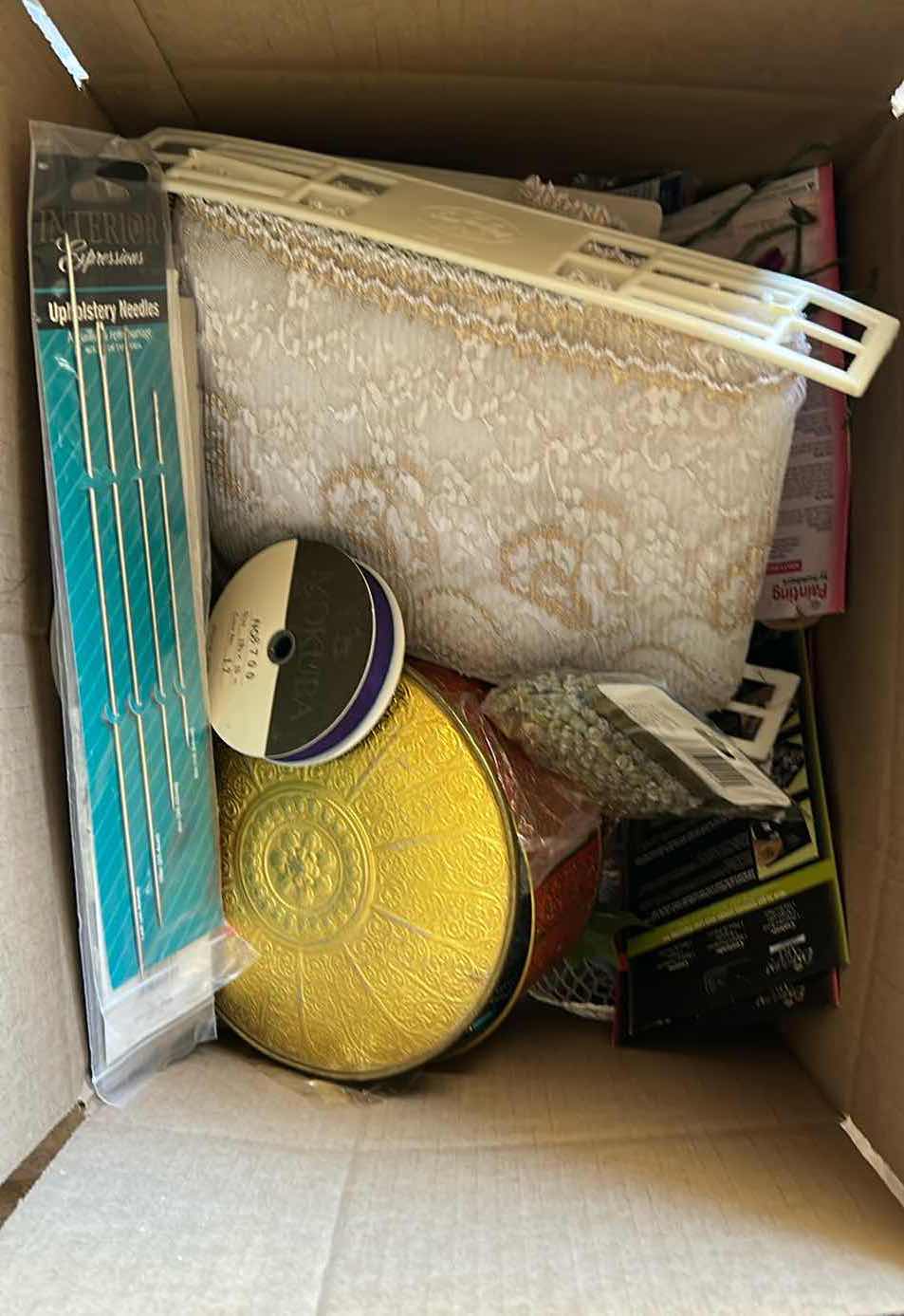 Photo 1 of CONTENTS OF BOX CRAFTING SUPPLIES