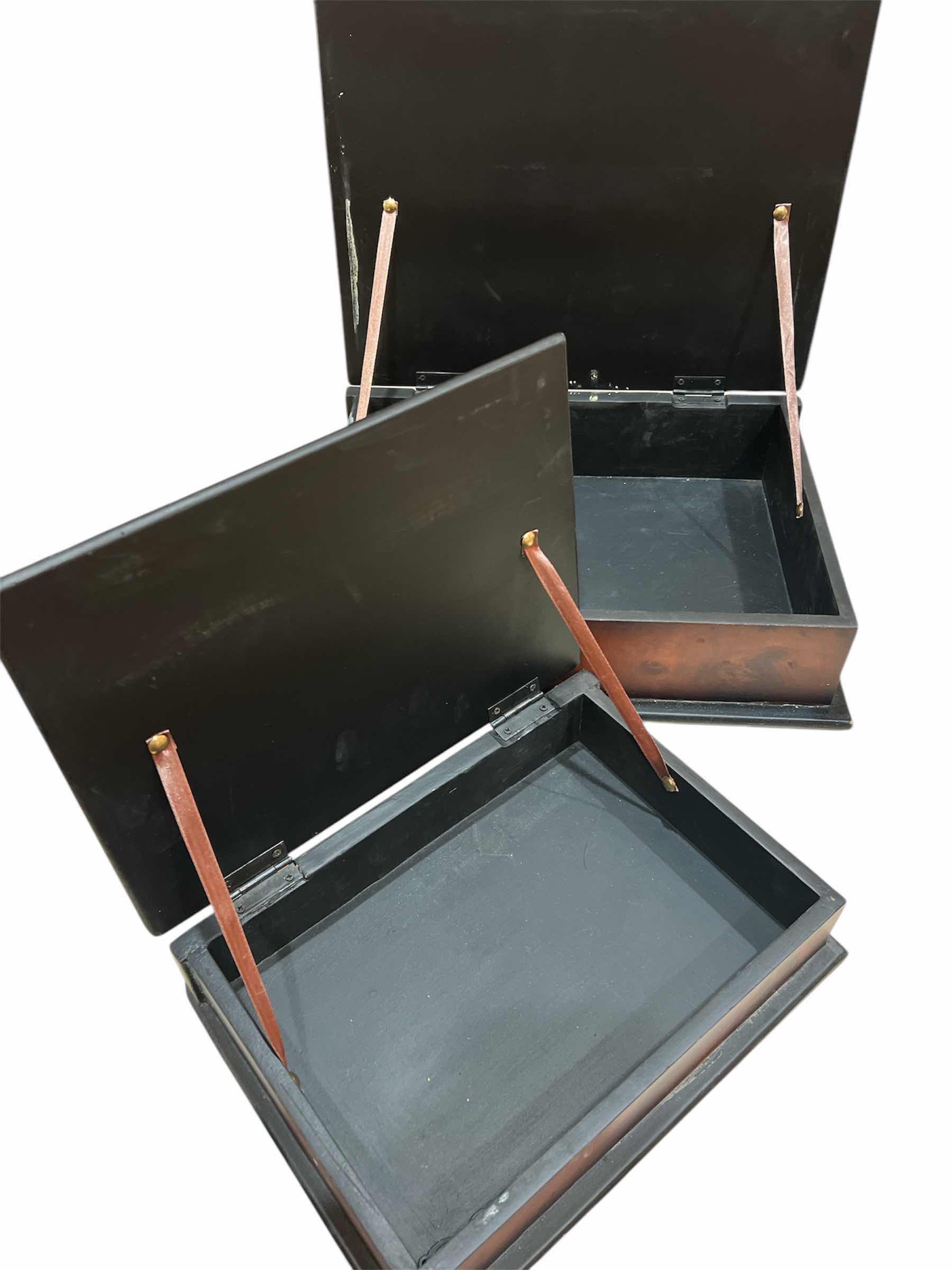 Photo 1 of 3 - WOODEN BOXES - LARGEST IS 14” x 10” x 4”