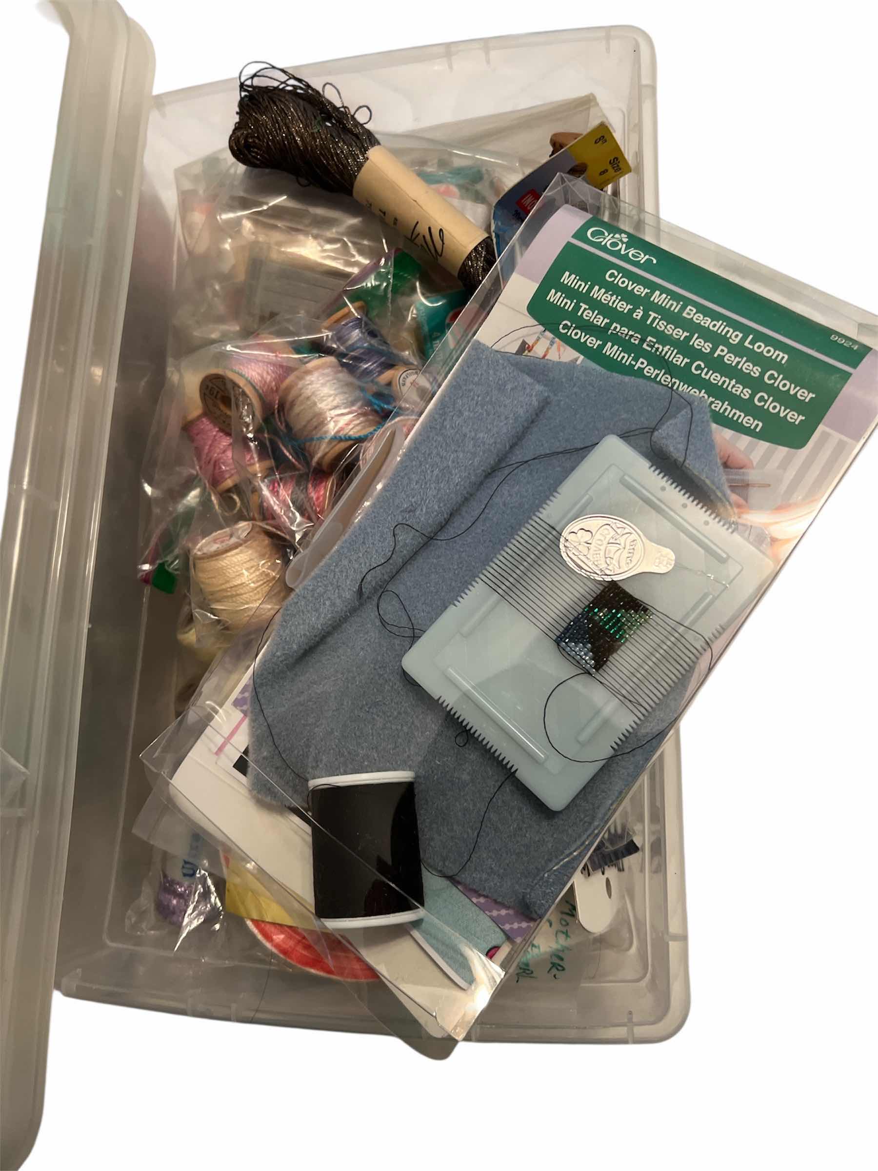 Photo 1 of 2 - BOXES OF THREAD, YARN, TOOLS AND MORE