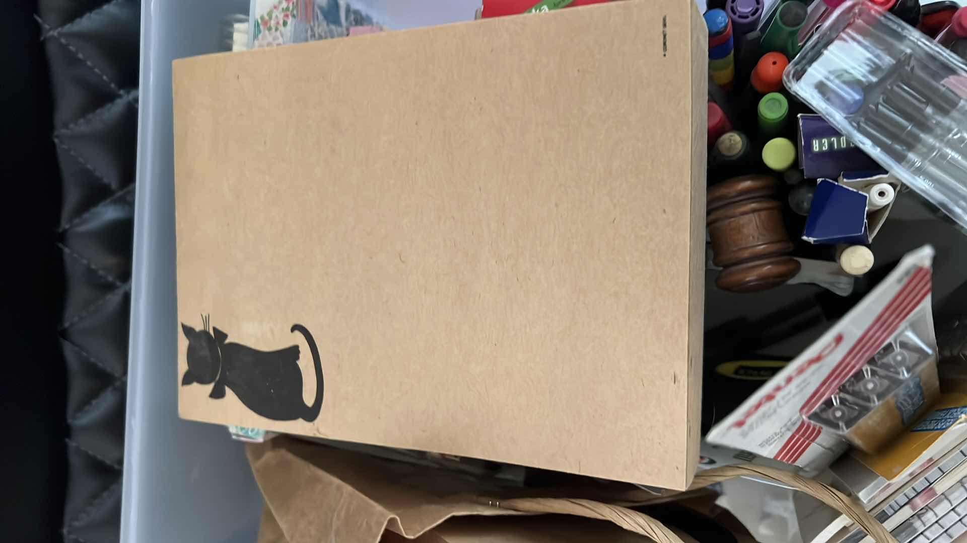 Photo 1 of 2 - STERILITE STORAGE DRAWERS AND CONTENTS IF OFFICE SUPPLIES, PENS,POST-ITS AND MORE