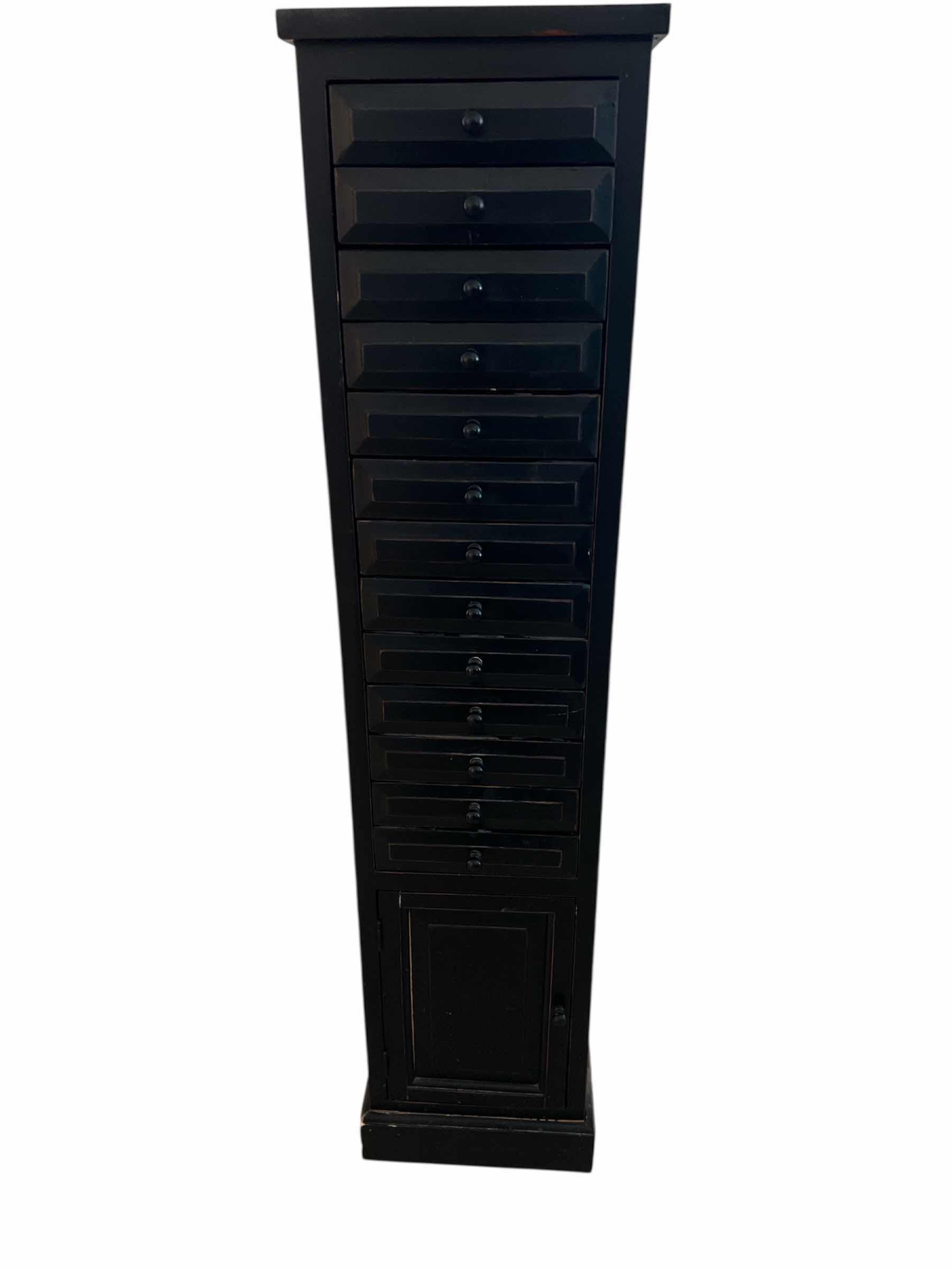 Photo 1 of 13 DRAWER AND DARK WOOD STORAGE CABINET 48”