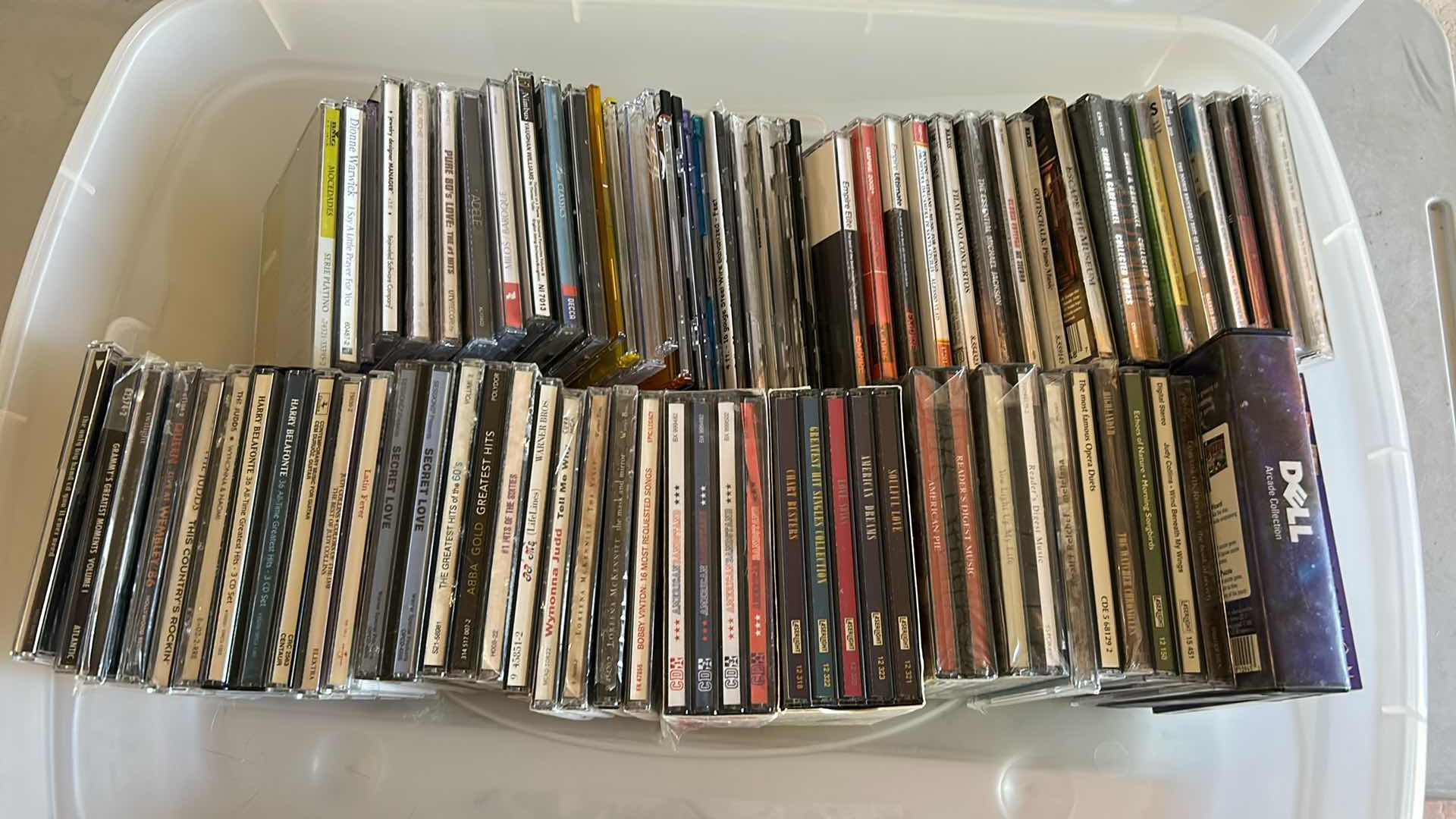 Photo 1 of CONTENTS OF CONTAINER ASSORTED CD’S