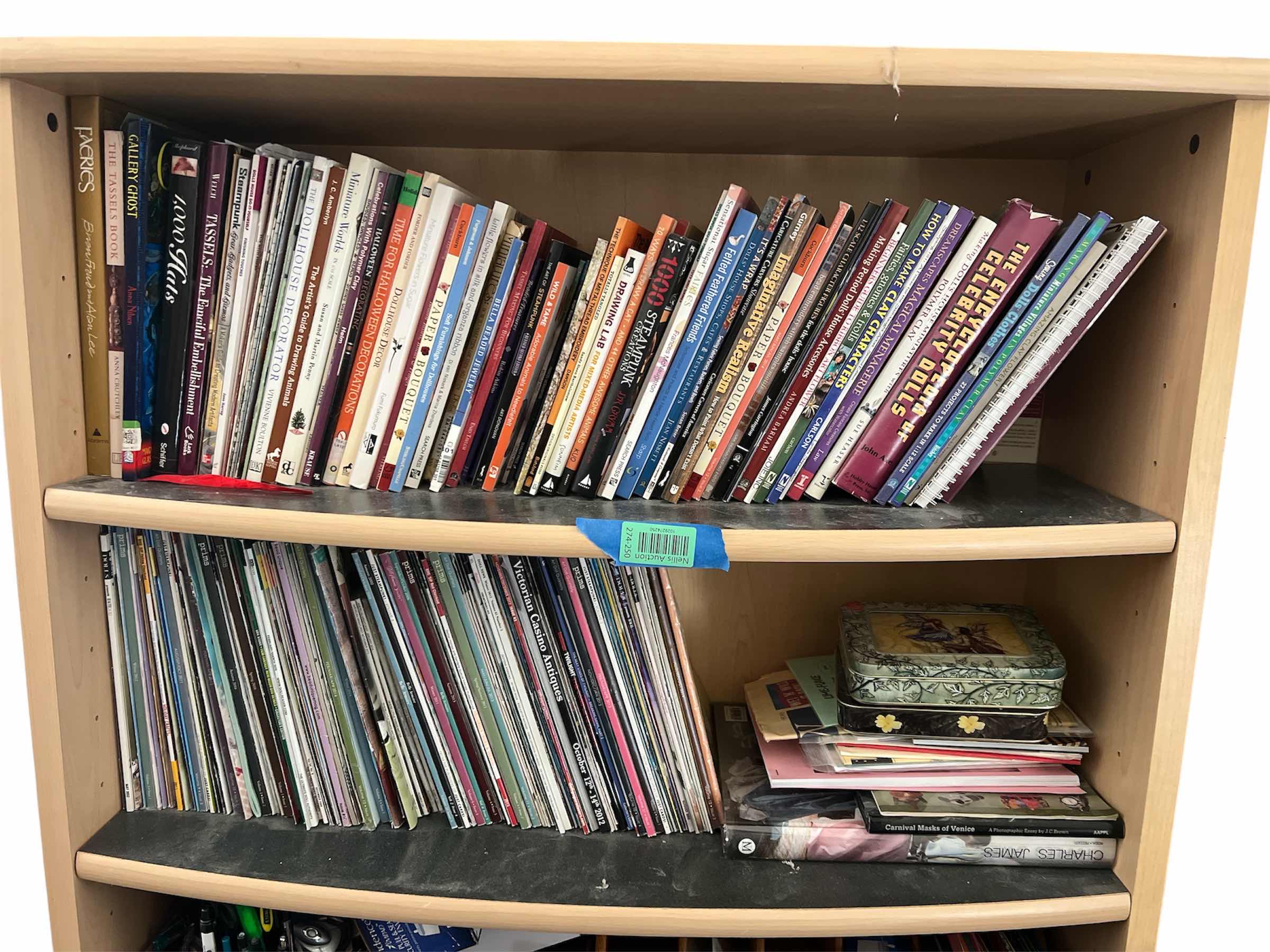 Photo 1 of TWO SHELVES OF CRAFTING BOOKS