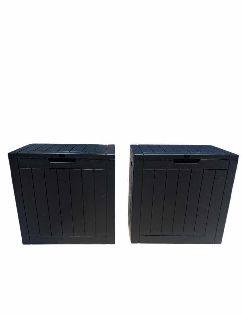 Photo 1 of 2- OUTDOOR STORAGE DECK BOX, BLACK
22” X 17” X H21”