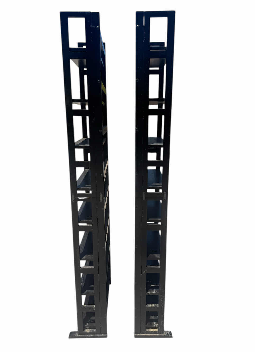 Photo 1 of 2- TALL WOODEN BOOKCASE, BOOKSHELVES, 8-TIER TALL WOODEN SHELVES, BLACK
22” X 8” X H73”