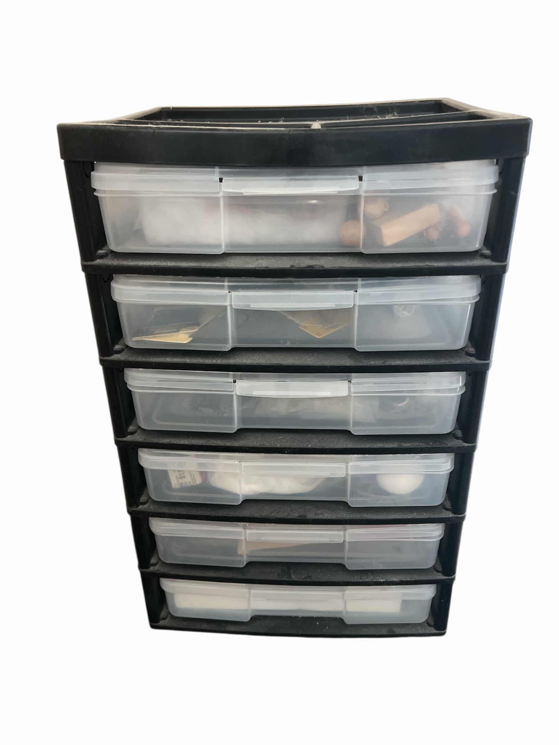 Photo 1 of 6 DRAWER CRAFT ORGANIZER AND CONTENTS