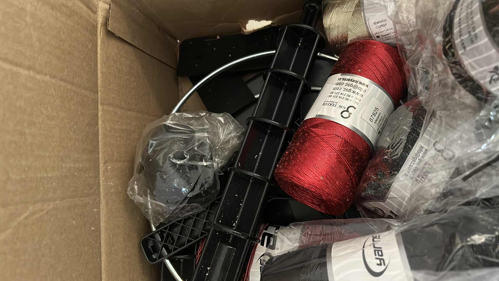 Photo 3 of CONTENTS OF BOX YARN NEEDLE POINT YARN