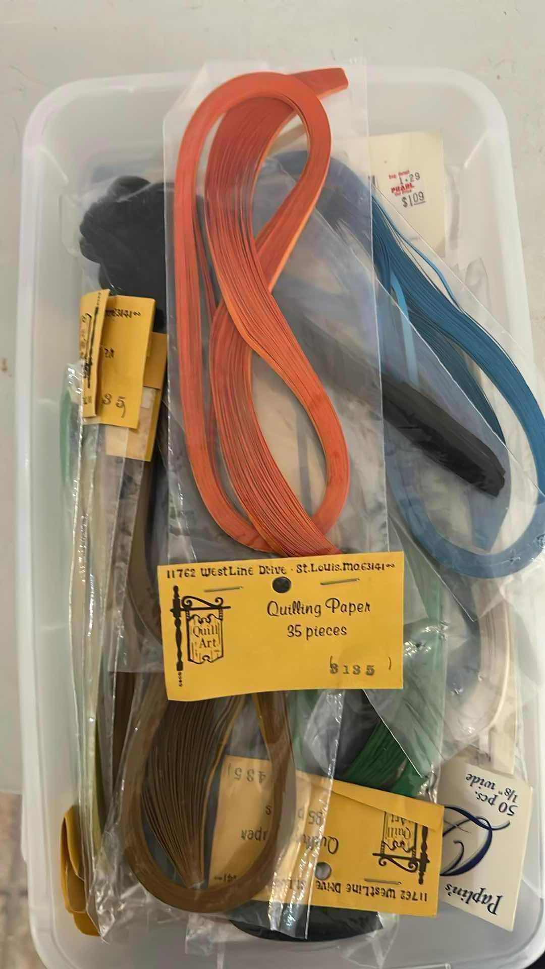 Photo 1 of 5- PLASTIC CONTAINERS CRAFT SUPPLIES