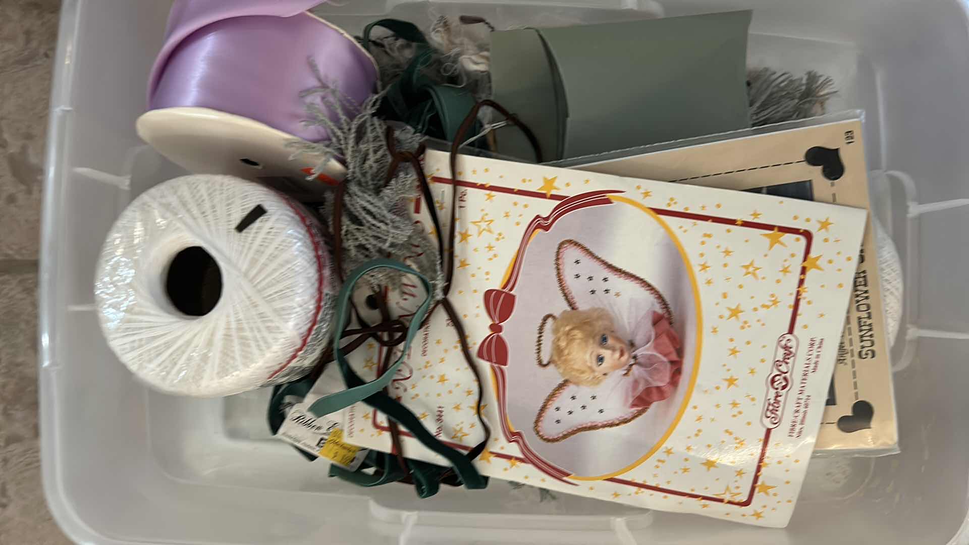 Photo 1 of 5- PLASTIC CONTAINERS CRAFT SUPPLIES