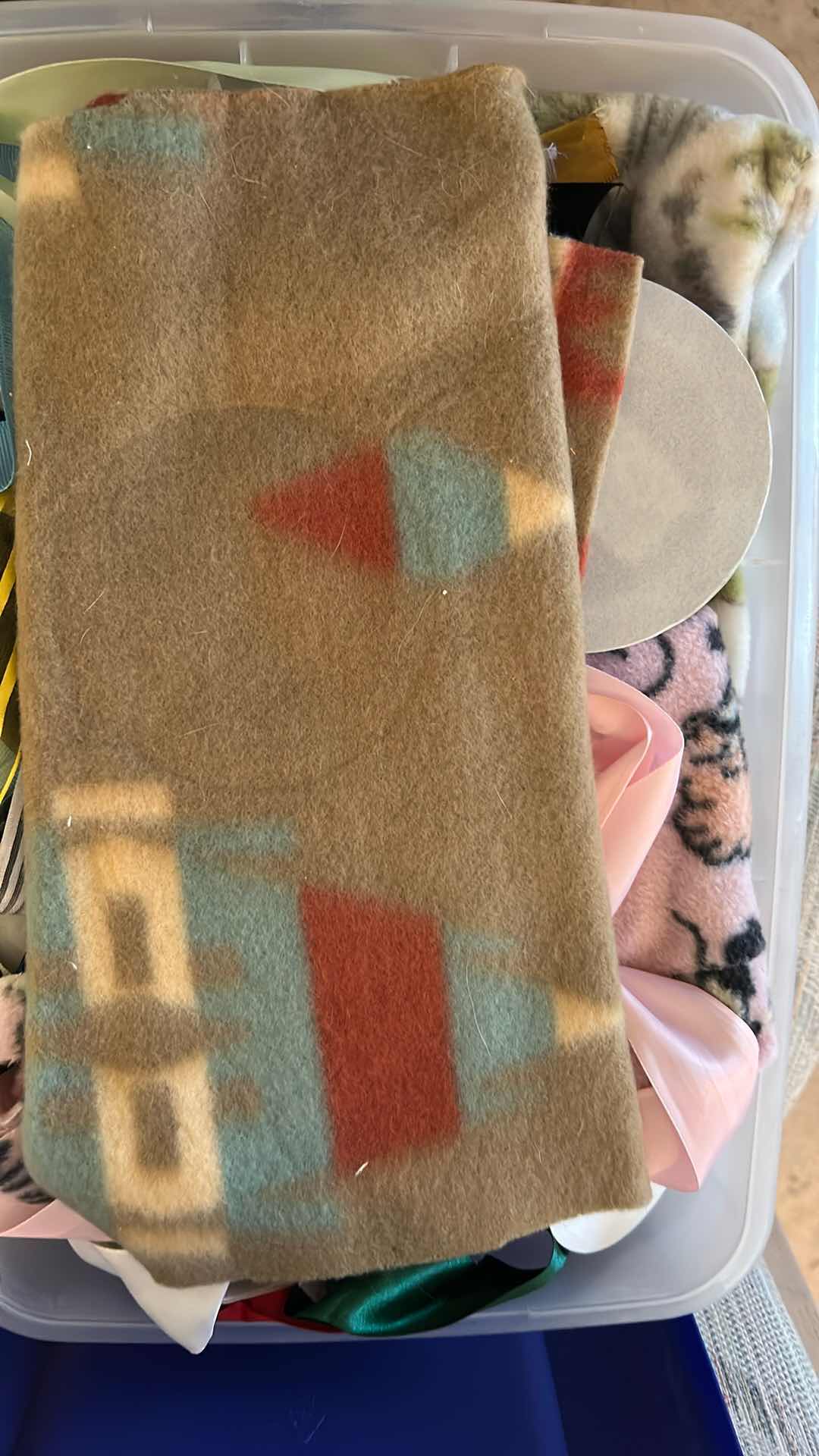 Photo 1 of 4- PLASTIC CONTAINERS CRAFTING FABRIC