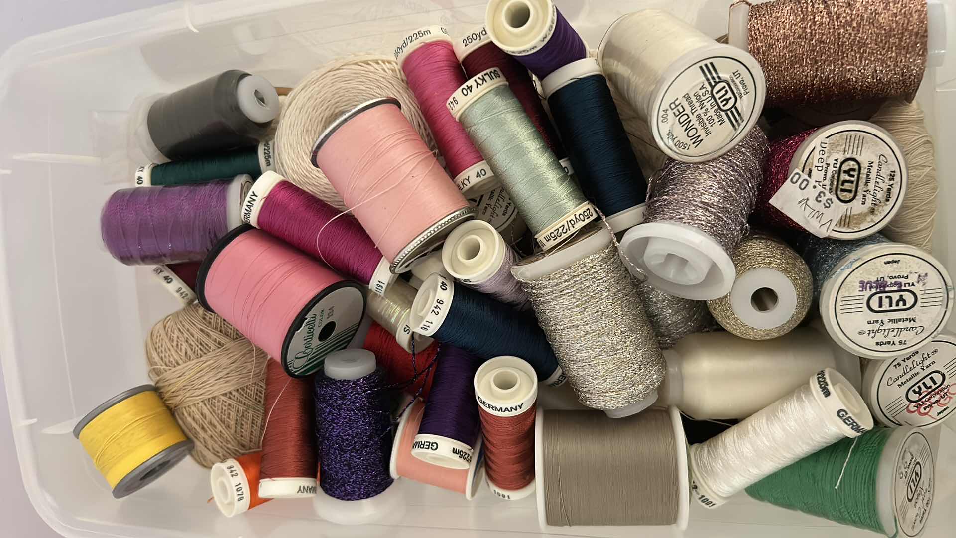 Photo 1 of 3- PLASTIC CONTAINERS CRAFT SUPPLIES