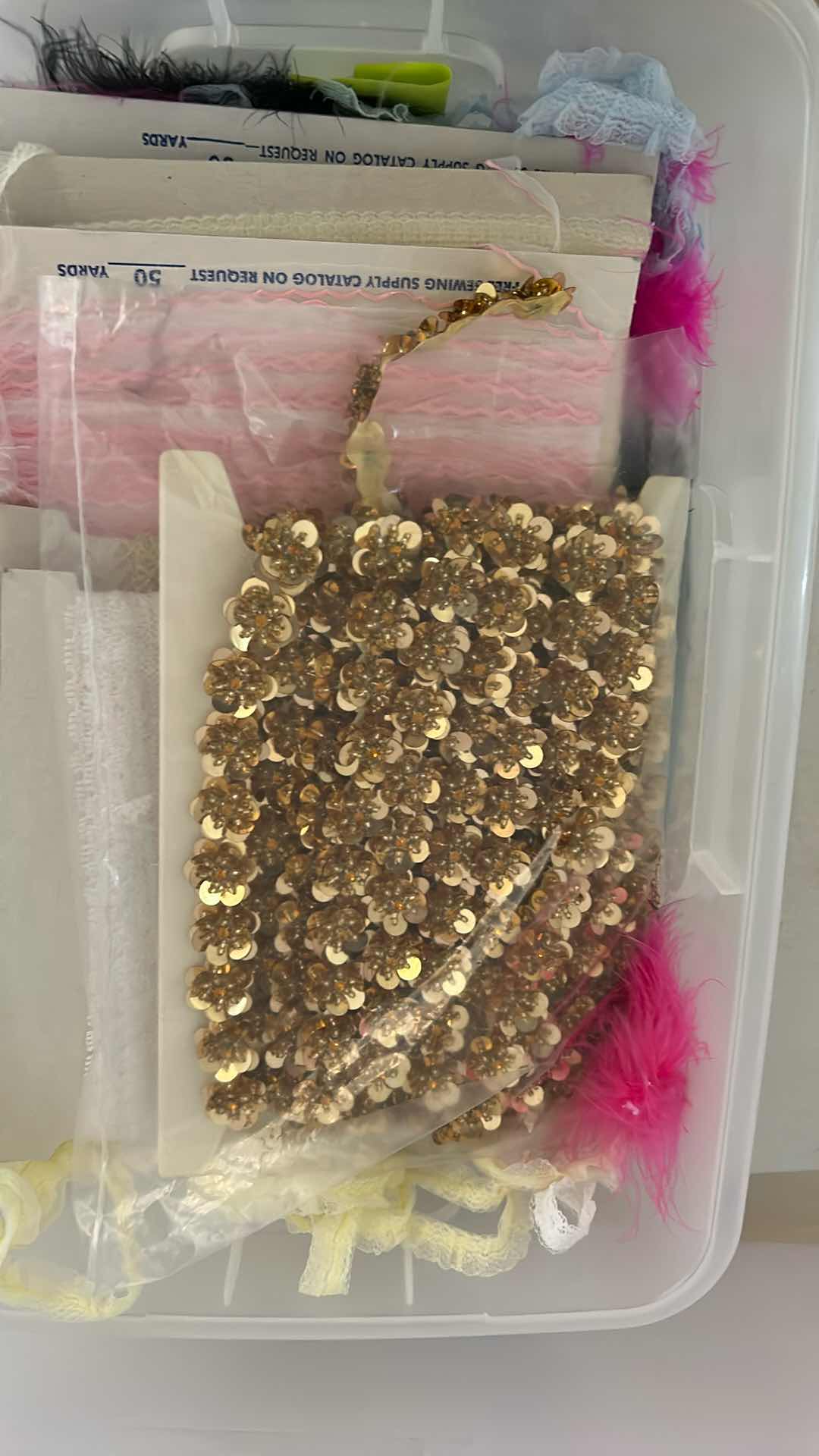 Photo 1 of 3- PLASTIC CONTAINERS CRAFT SUPPLIES