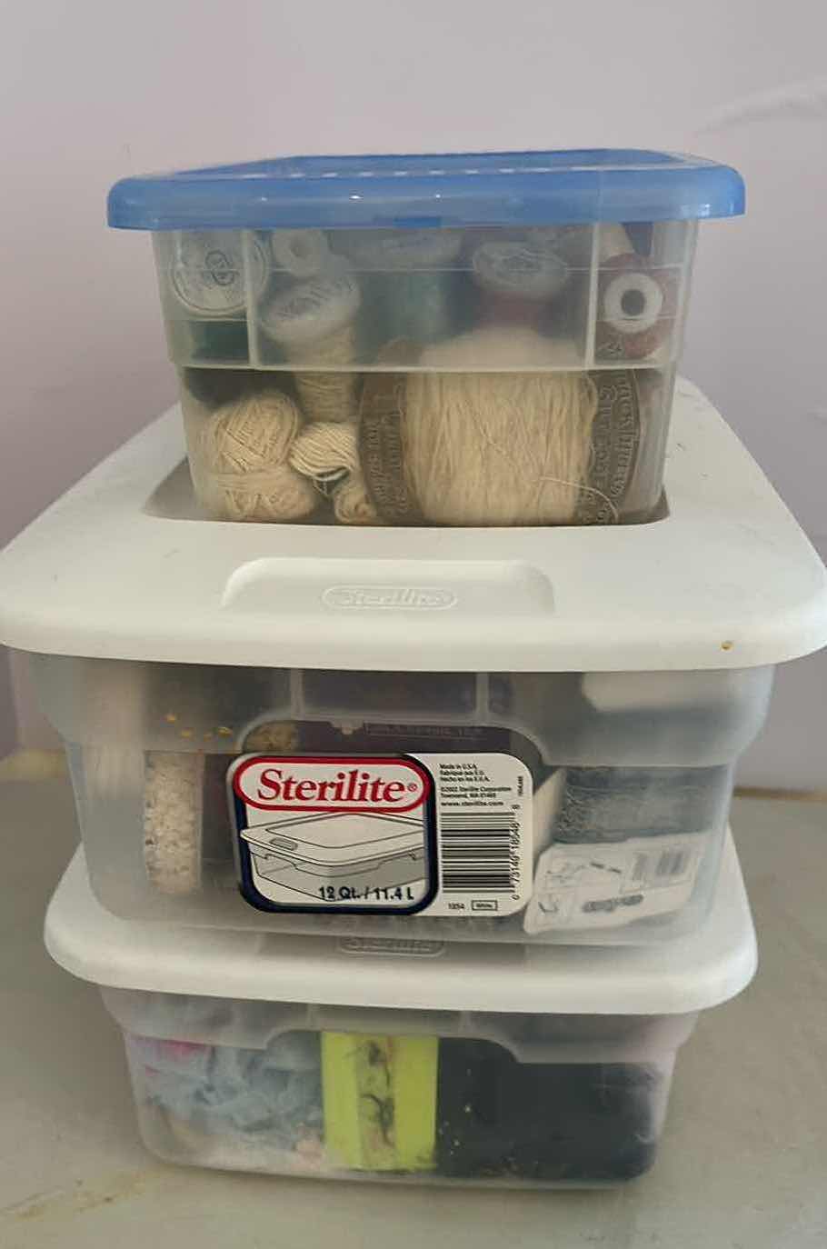 Photo 1 of 3- PLASTIC CONTAINERS CRAFT SUPPLIES