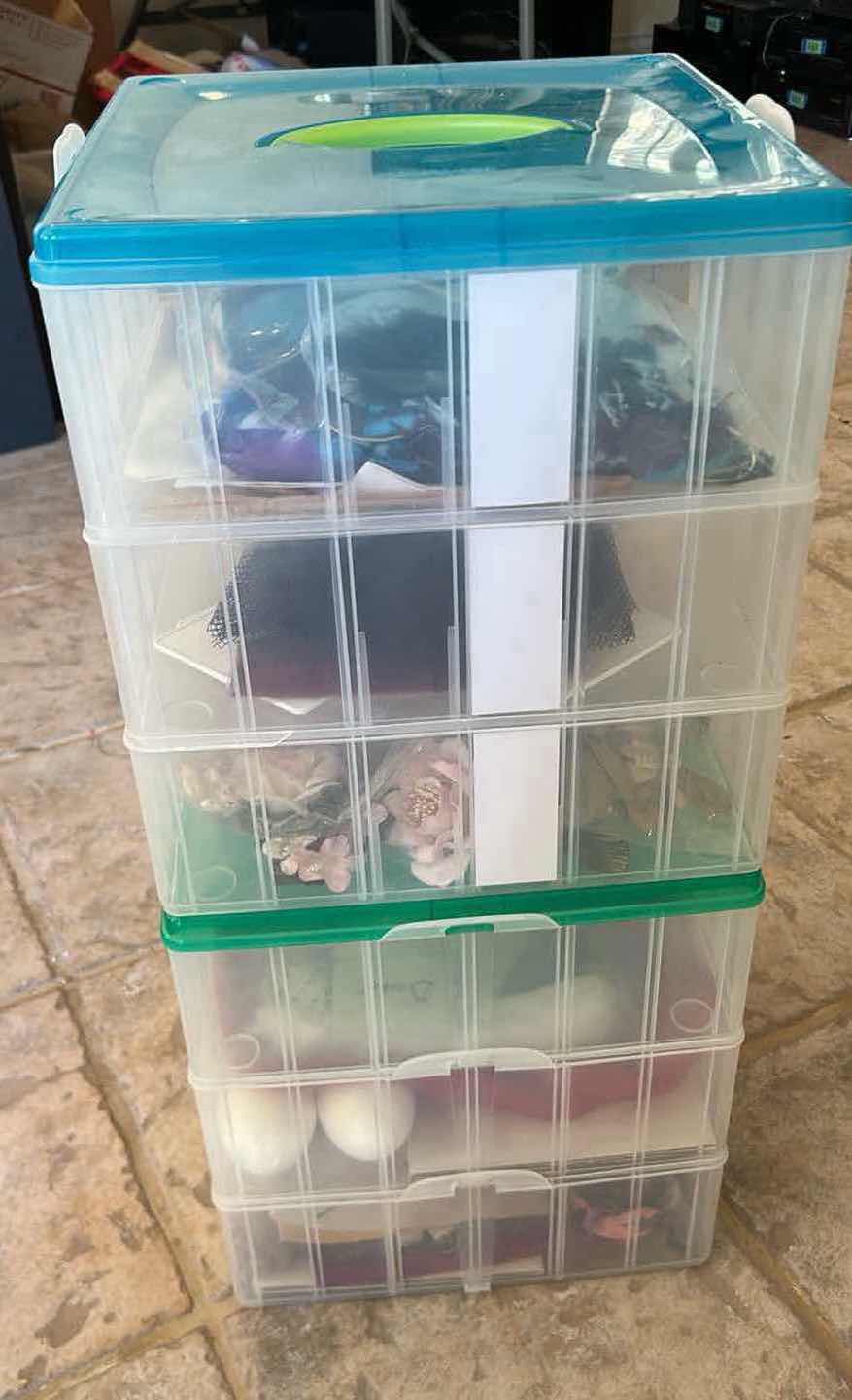 Photo 1 of 2- CONTENT OF CONTAINERS CRAFT SUPPLIES