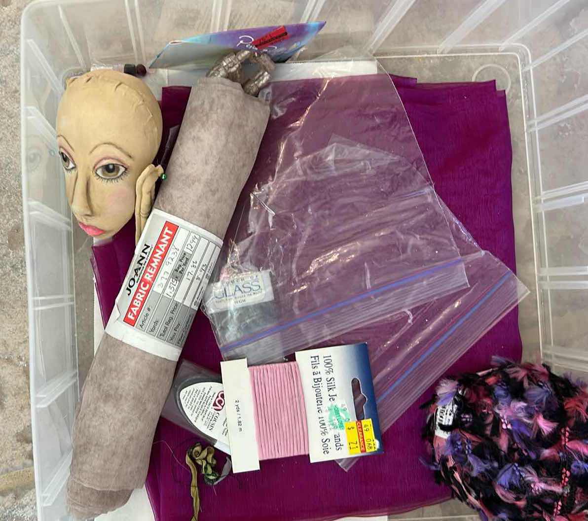 Photo 1 of 2- CONTENT OF CONTAINERS CRAFT SUPPLIES