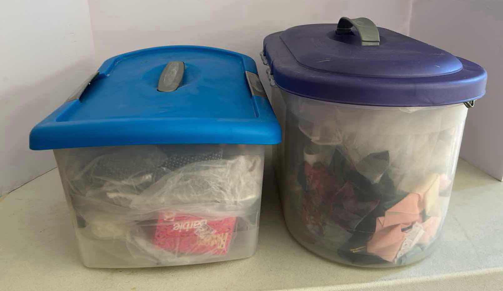 Photo 1 of 2- PLASTIC CONTAINERS CRAFT SUPPLIES