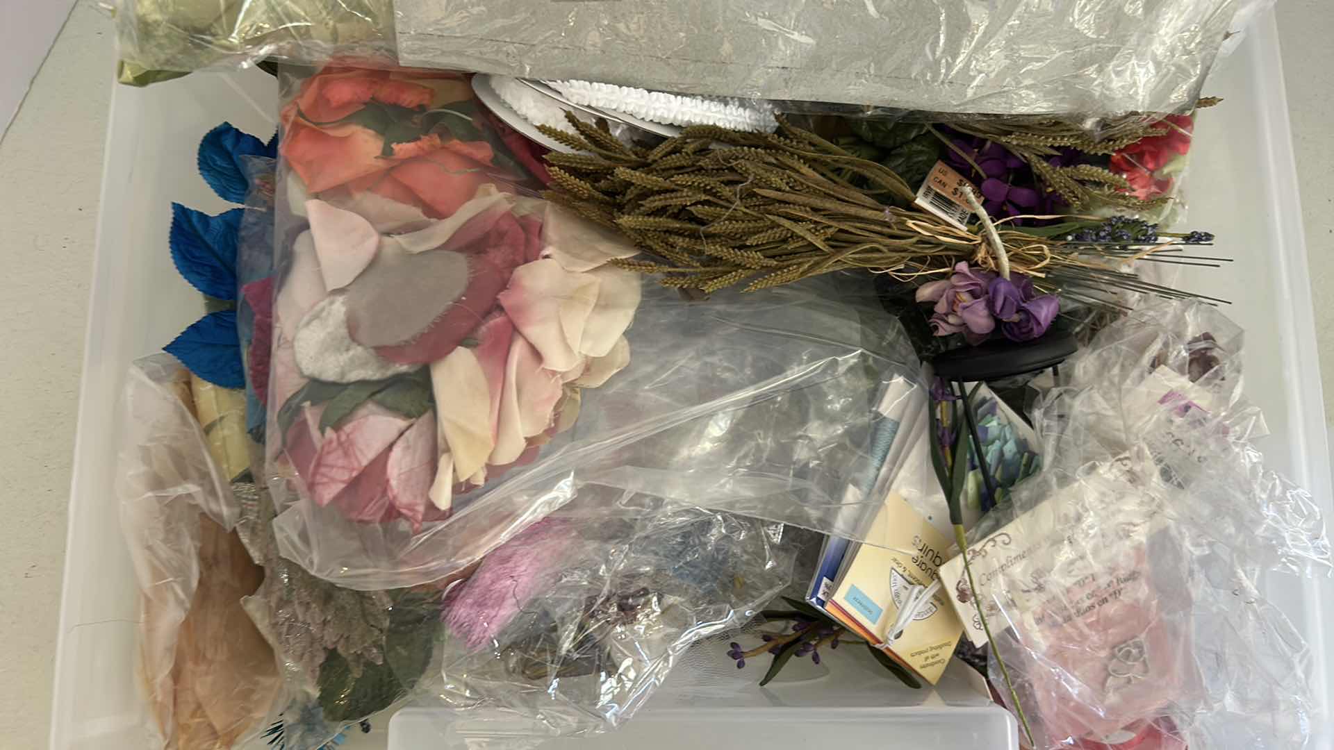 Photo 1 of 4- PLASTIC CONTAINERS ASSORTED CRAFT SUPPLIES