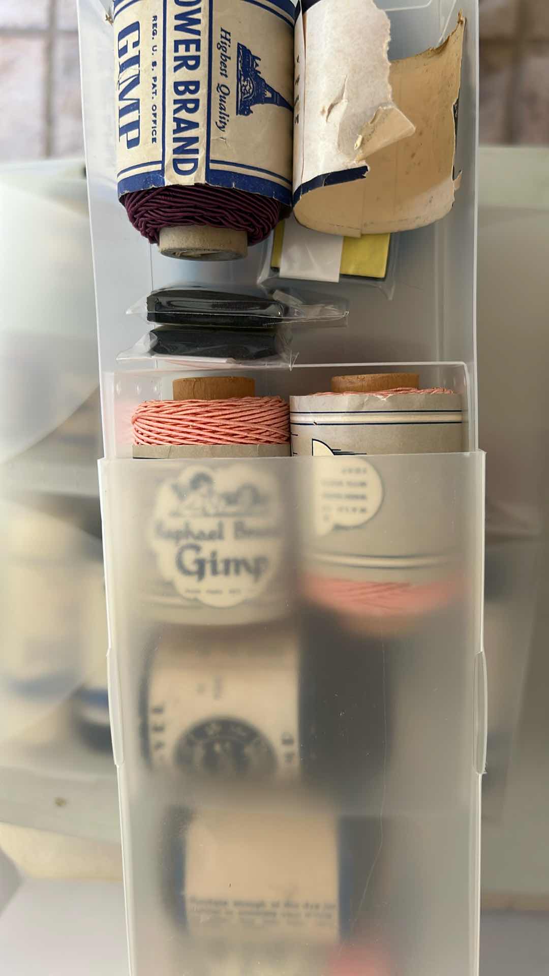 Photo 1 of 6- PLASTIC CONTAINERS CRAFT SUPPLIES