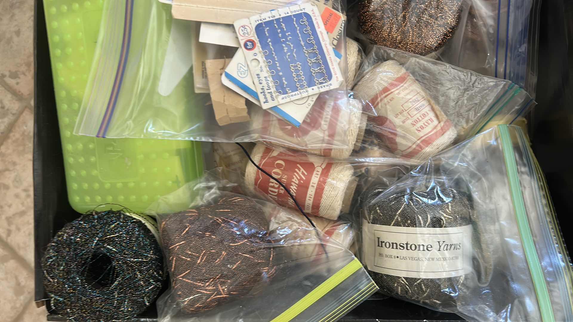 Photo 1 of CONTENTS OF 3 CONTAINERS ASSORTED FABRIC