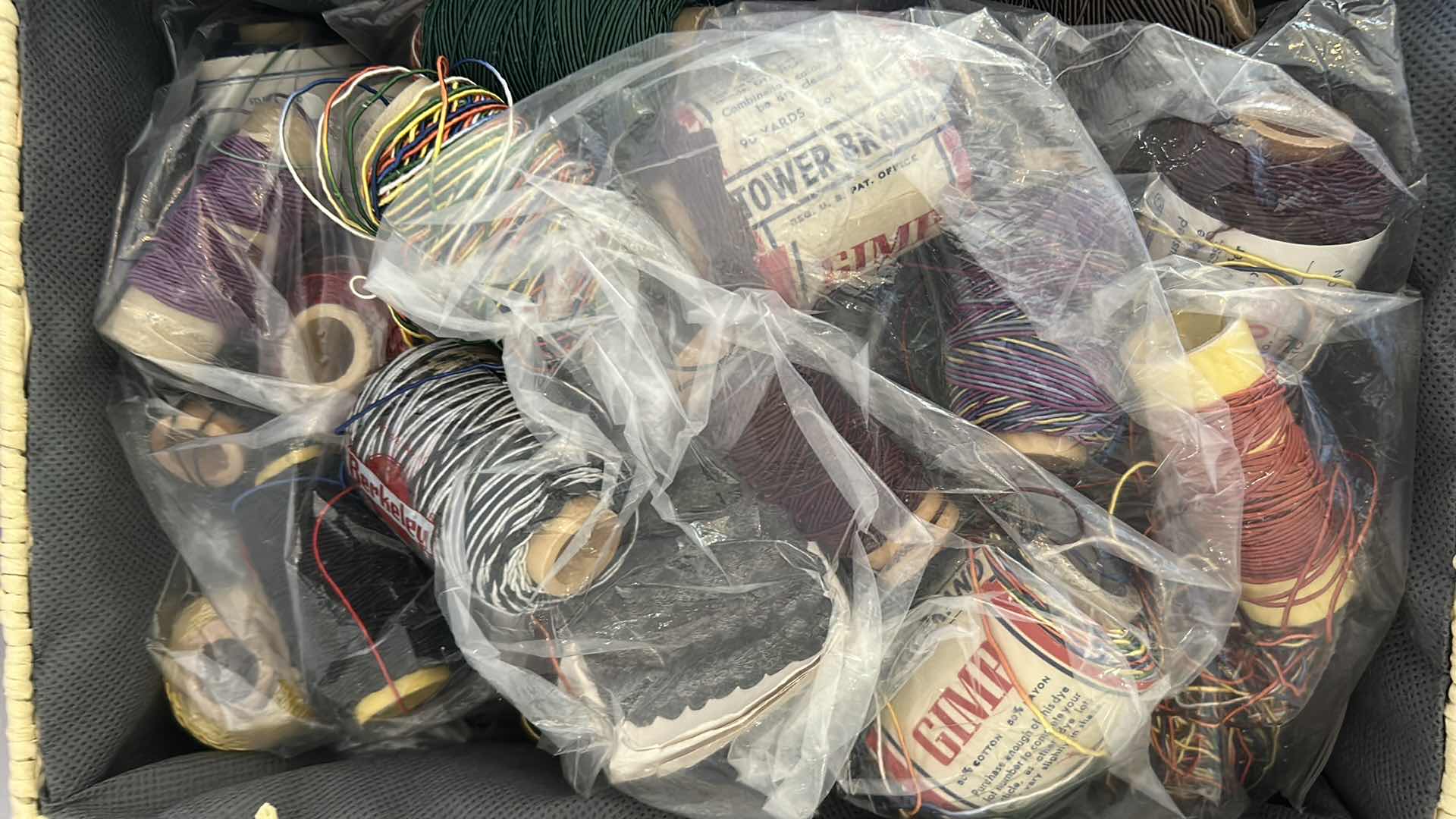 Photo 1 of 3 CONTAINERS ASSORTED YARN