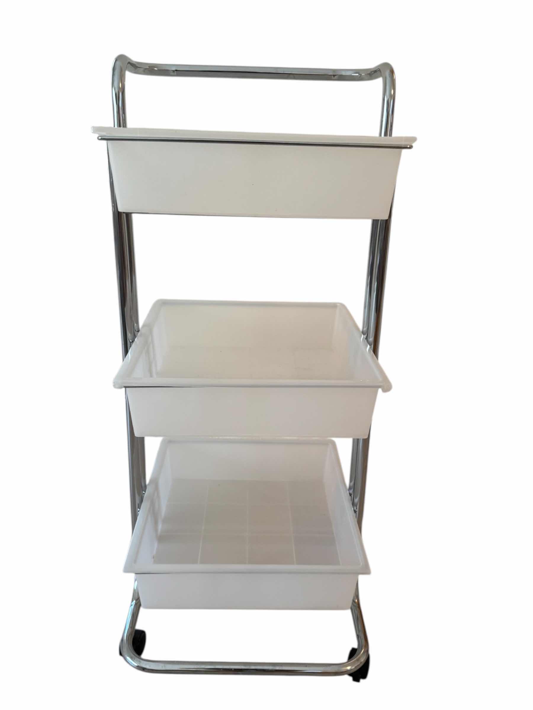 Photo 1 of 3-TIER ROLLING STORAGE CART

H37”